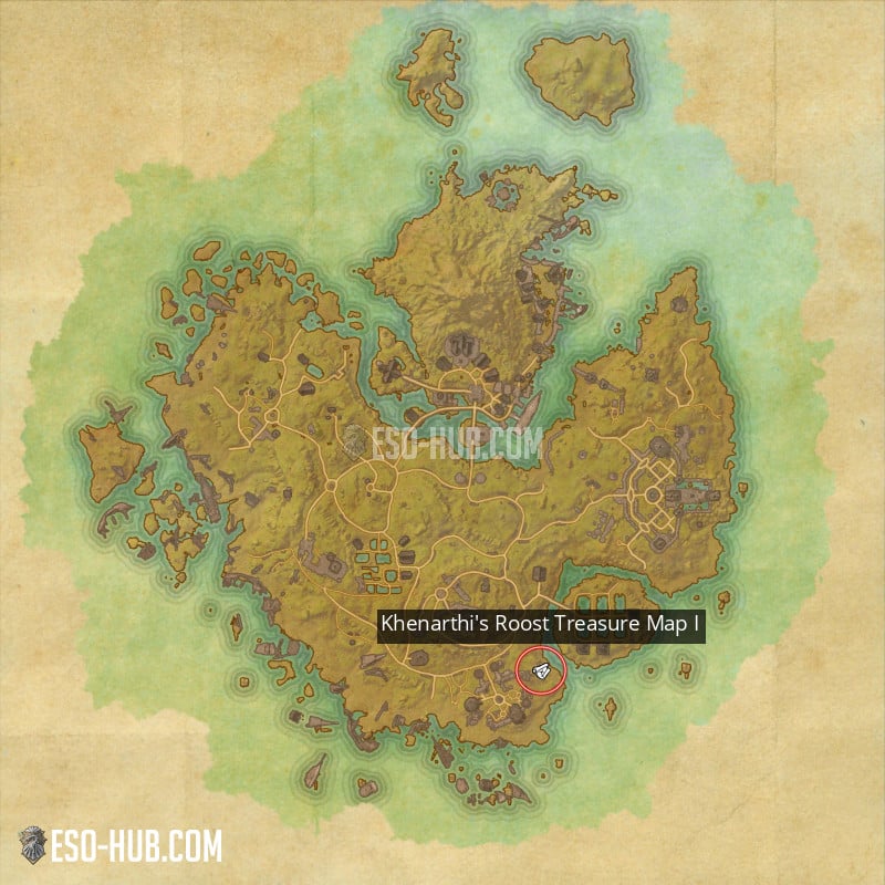 Eso Khenarthi S Roost Treasure Map Khenarthi's Roost Treasure Map I - Eso Hub - Elder Scrolls Online