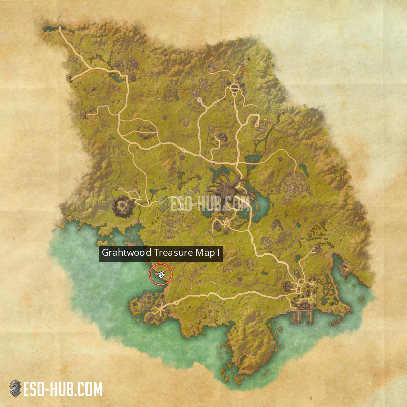 Grahtwood Treasure Map I - Eso Hub - Elder Scrolls Online