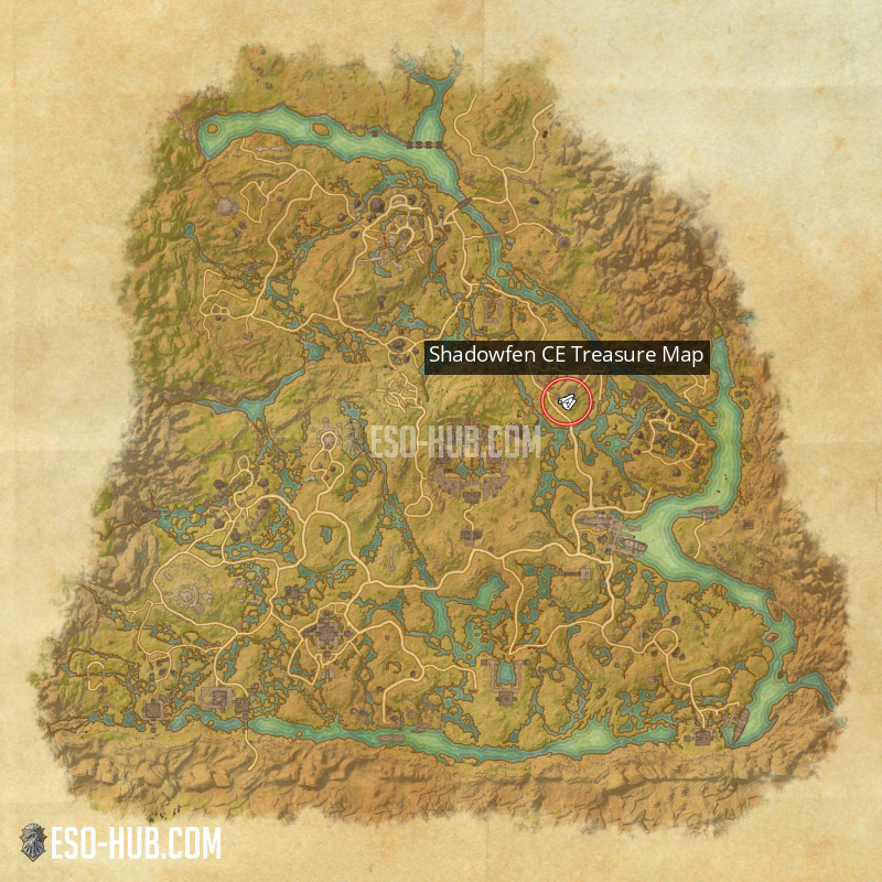 Shadowfen Ce Treasure Map Eso Hub Elder Scrolls Online