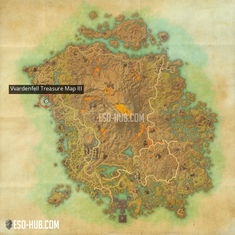 Vvardenfell Treasure Map III - ESO Hub - Elder Scrolls Online