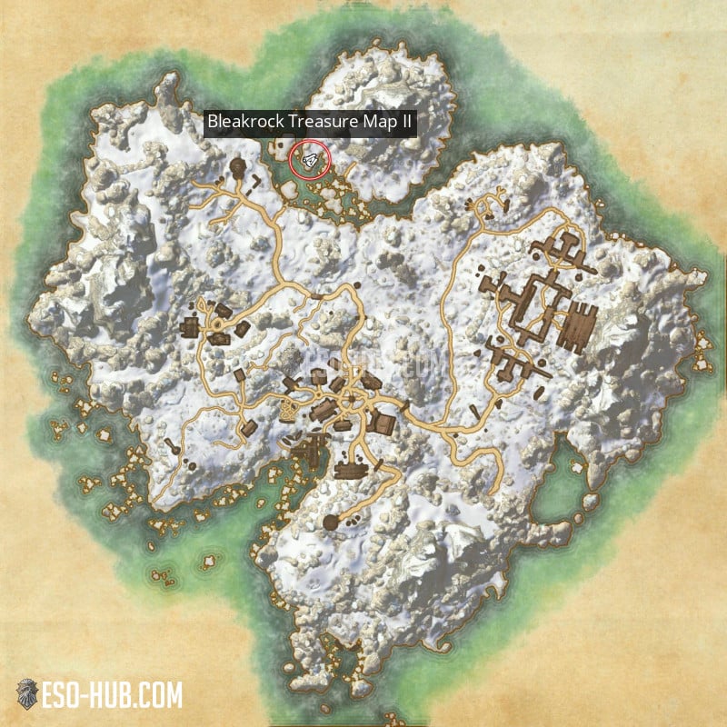 Bleakrock Treasure Map 2 Bleakrock Treasure Map Ii - Eso Hub - Elder Scrolls Online