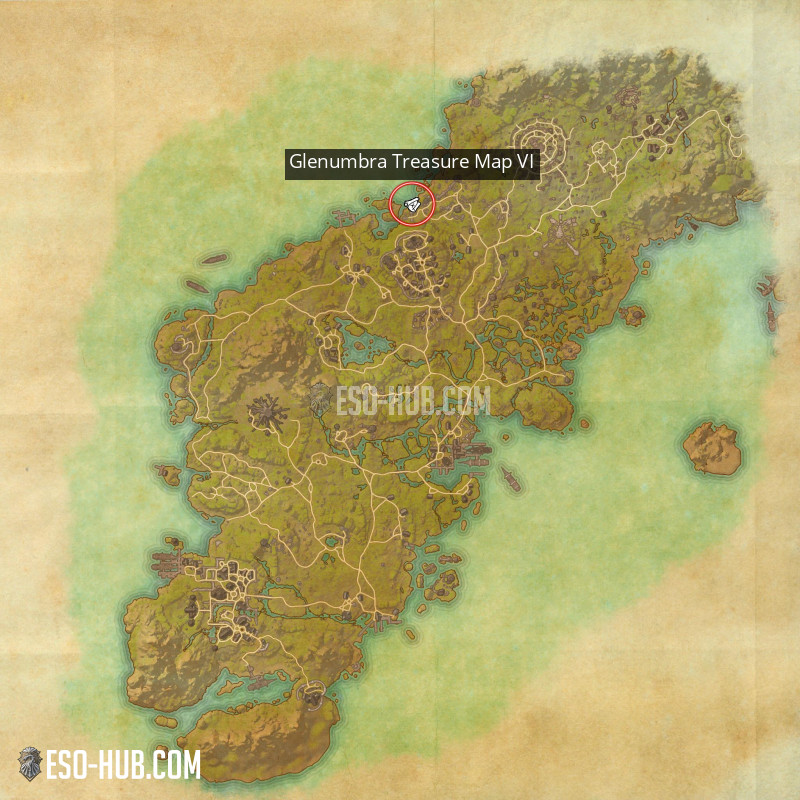 Glenumbra Treasure Map VI - ESO Hub - Elder Scrolls Online