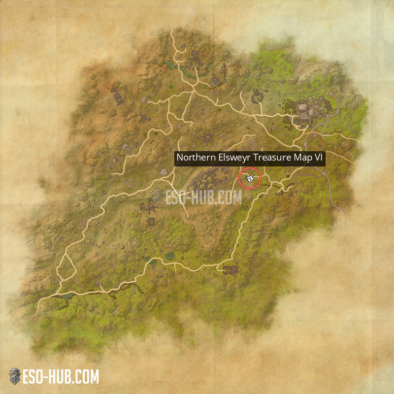 ESO: Elsweyr   Northern Elsweyr Treasure Map 6   Hidden Treasure Chest