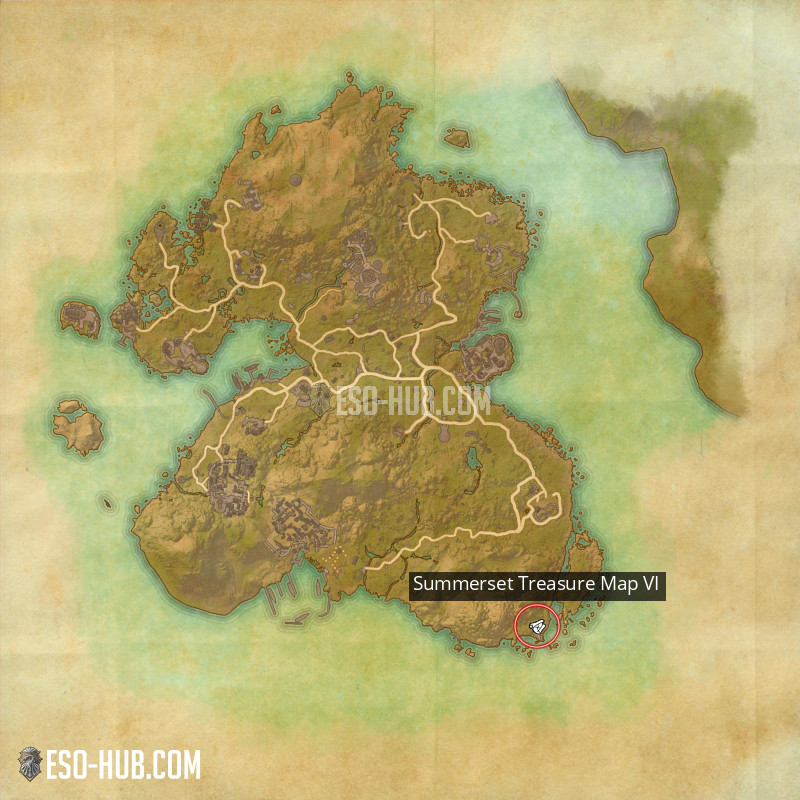 Eso Summerset Treasure Map