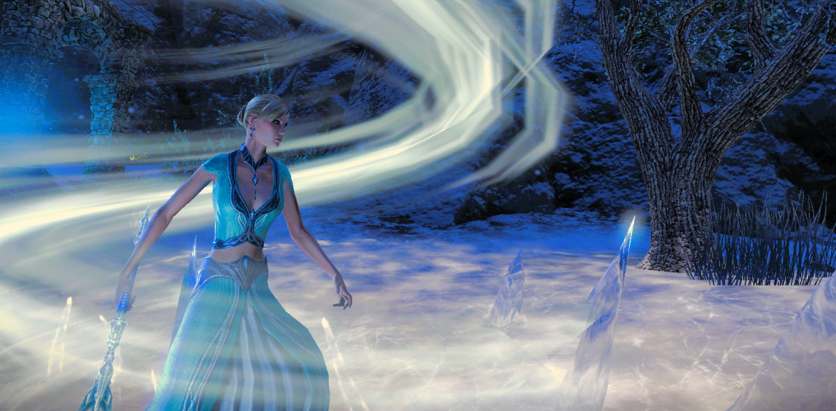 Elsa with Frozen Watcher (Ice Tank)