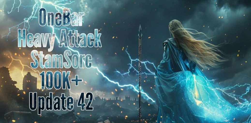 OneBar Heavy Attack StamSorc 100K+ DPS U42