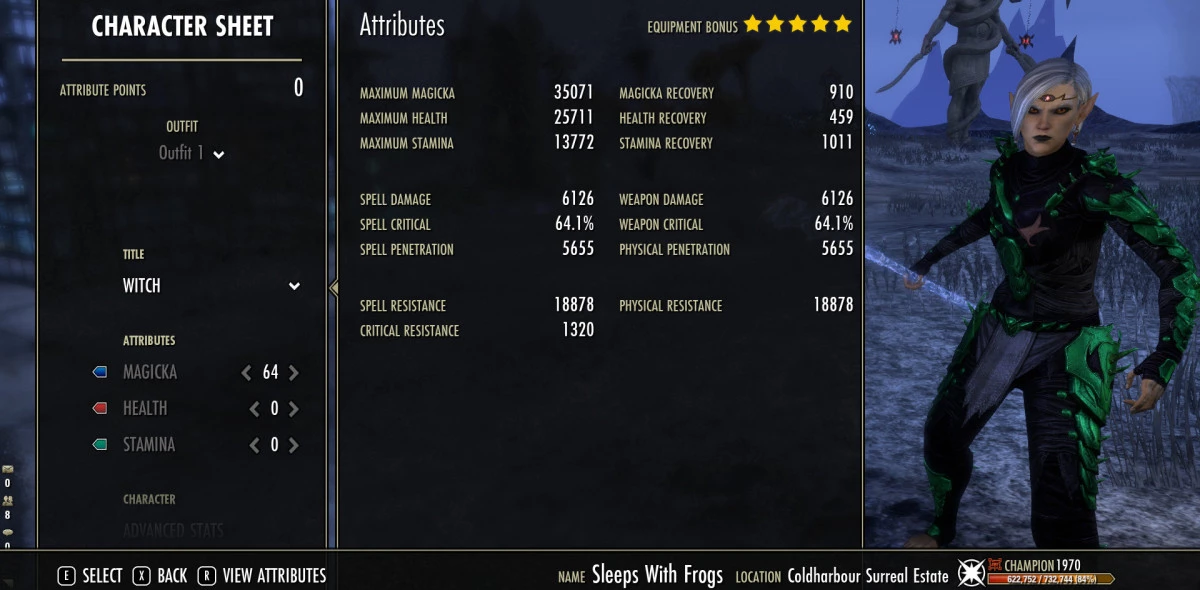 1 bar 2 Buttons MAG Arcanist