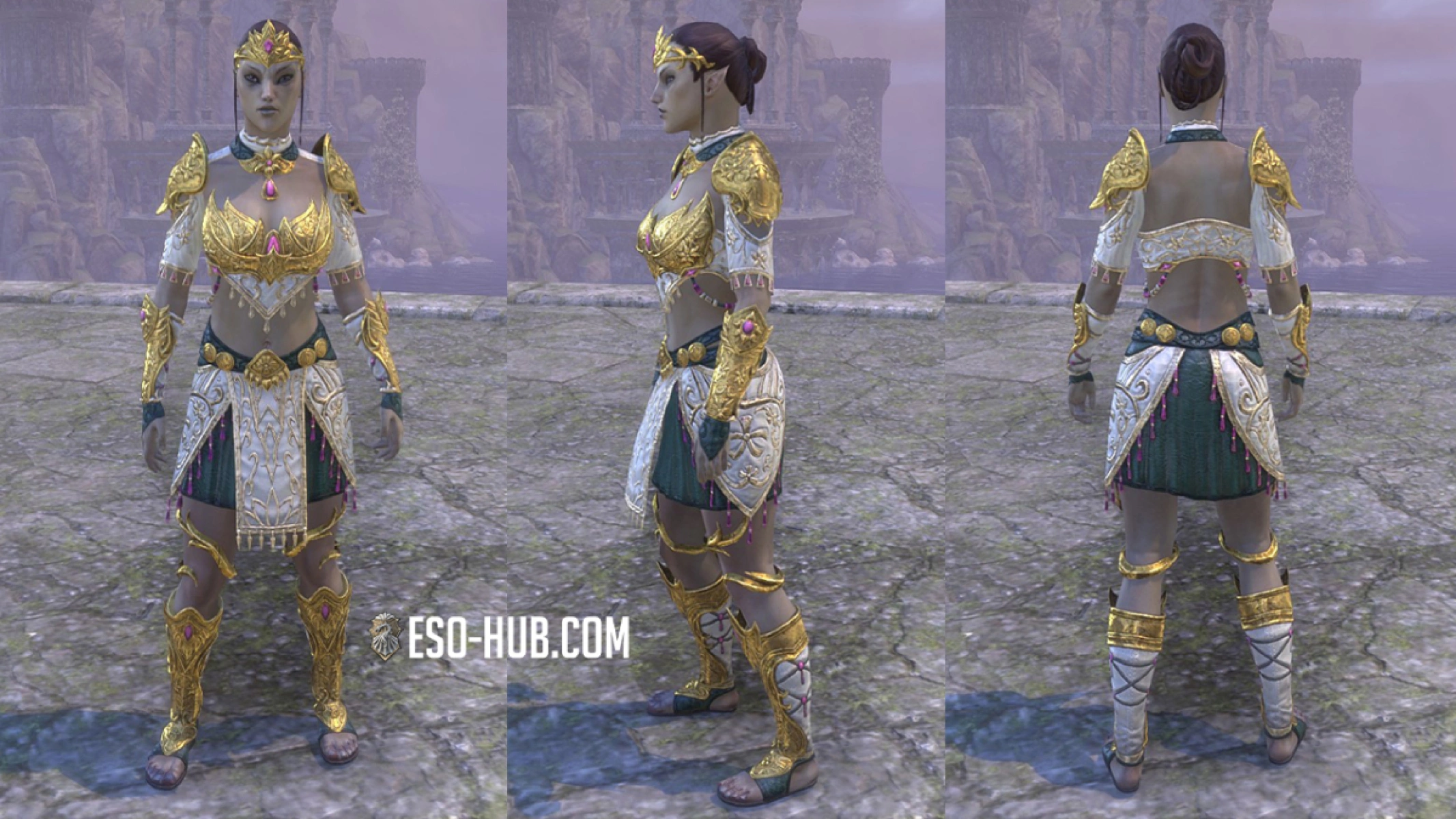 Dibella's Exaltation outfit style pieces were last available during "Love Calls From Tamriel" Golden Pursuits Campaign in February 2025.