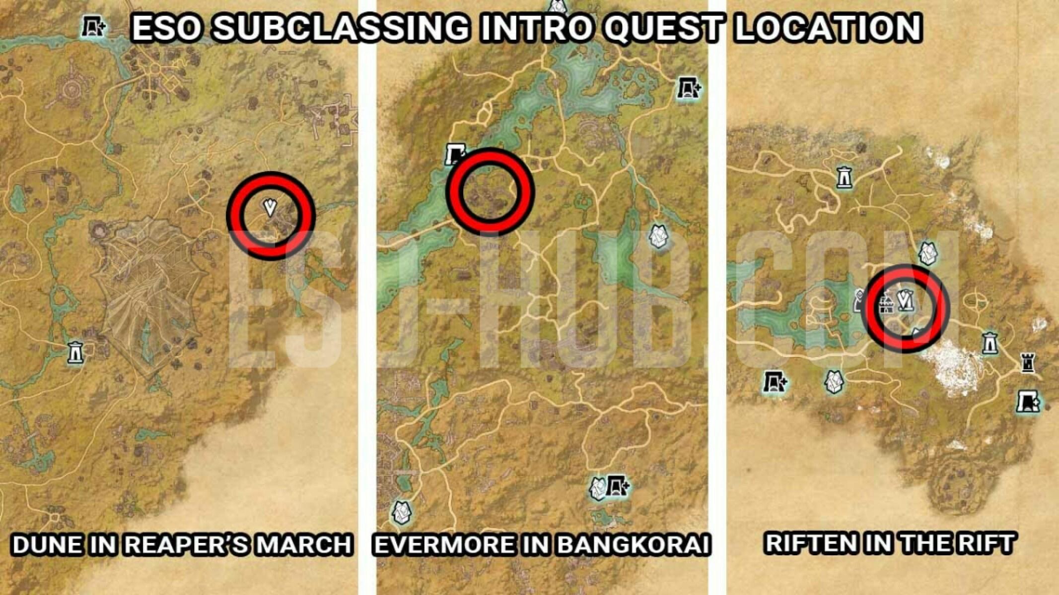 Расположение ESO Subclassing NPC Bahtra at-Hunding на карте
