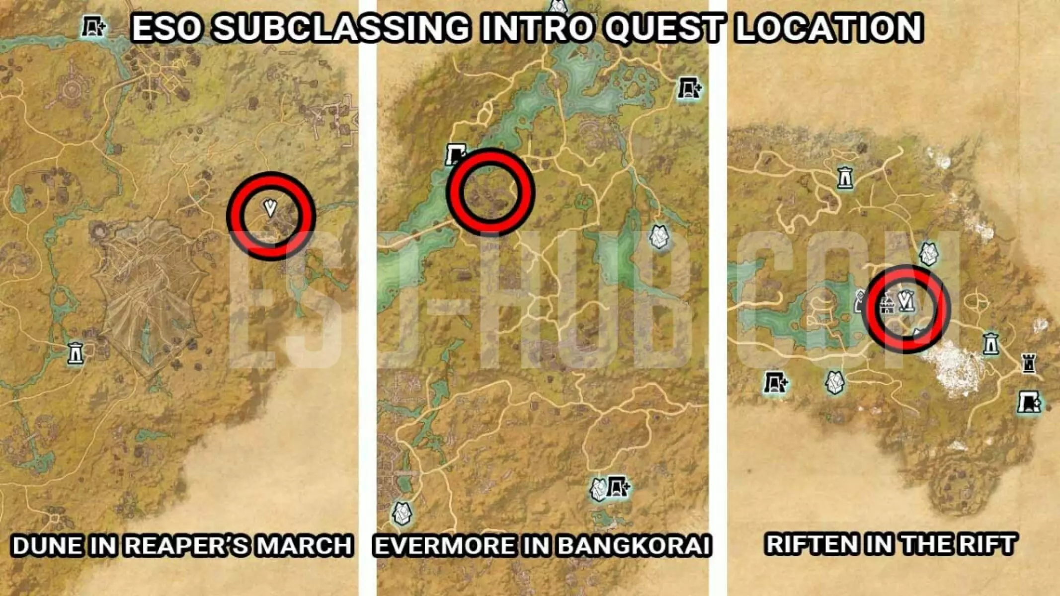 Расположение ESO Subclassing NPC Bahtra at-Hunding на карте