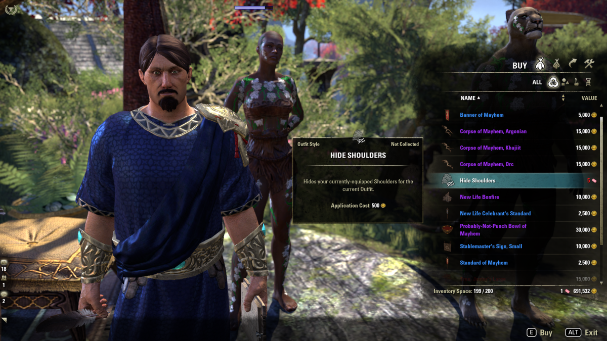 How to Get the Hide Shoulders Outfit Style in ESO