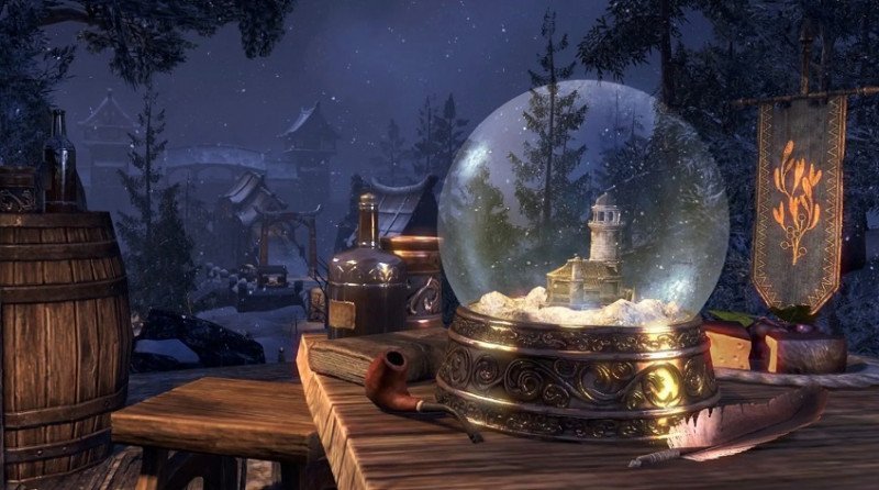 Enchanted Snow Globe House