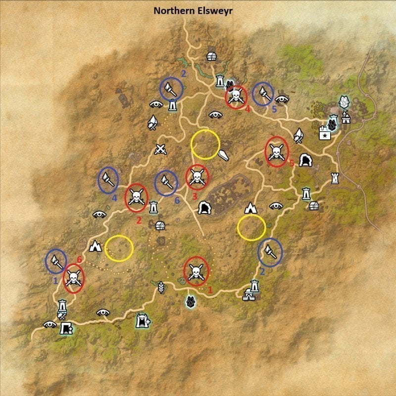 Northern Elsweyr Map - The Elder Scrolls Online (ESO)