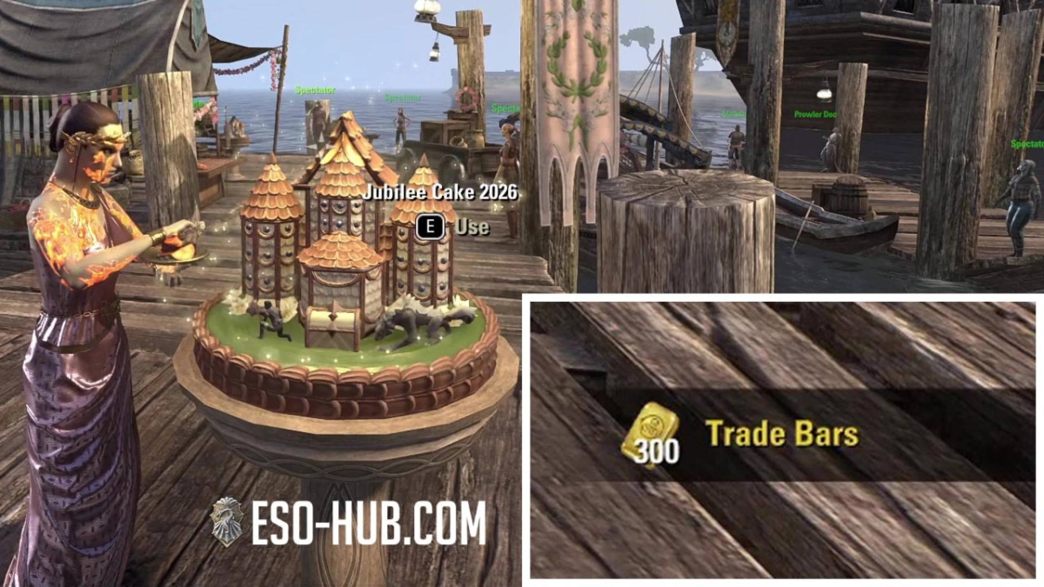 Eating the Jubilee cake in 2026 gives you 300 Trade Bars (instead of 3 tickets).