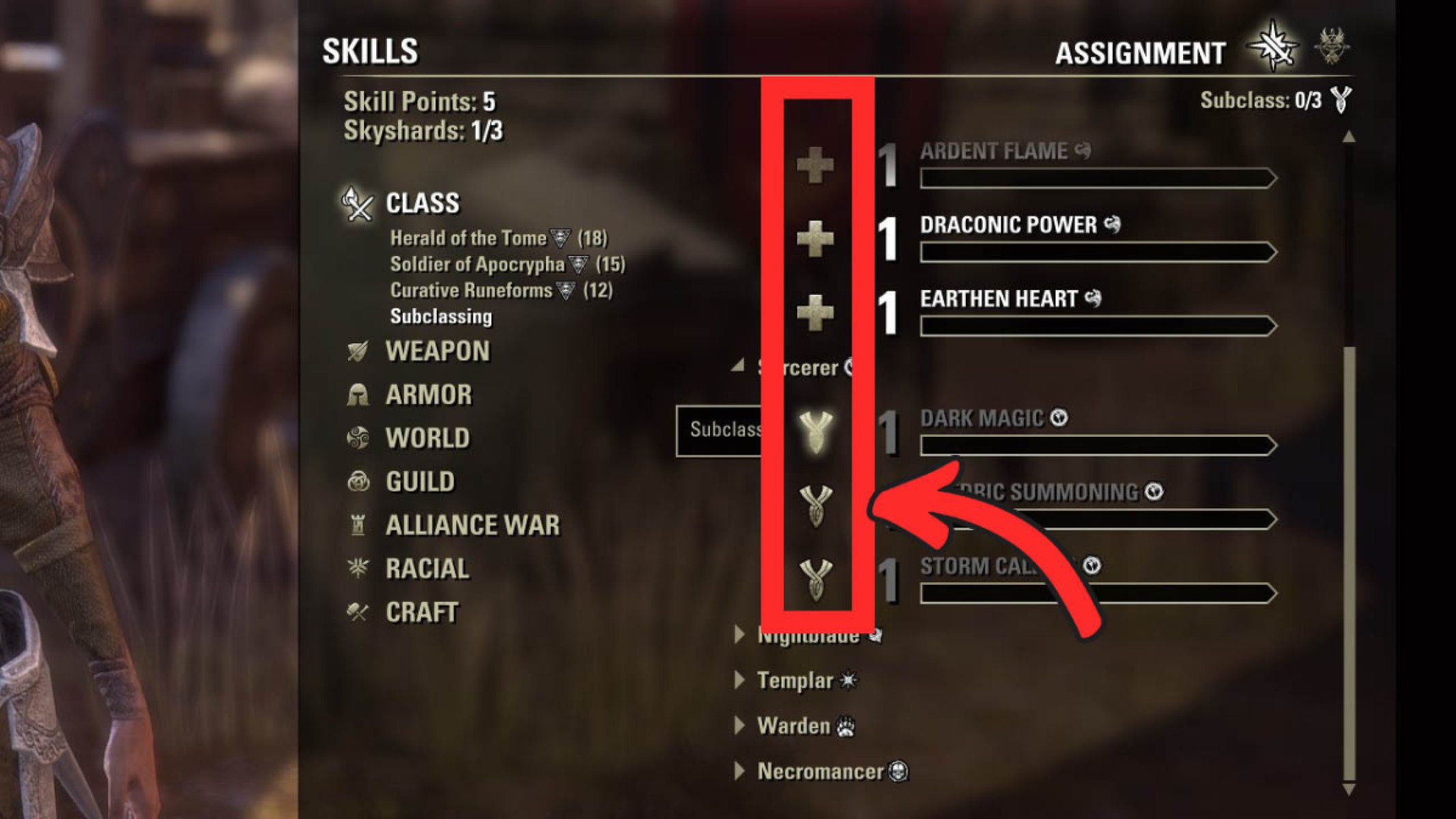 Choosing a skill line that has the subclass icon next to its name will use up a leveling slot.