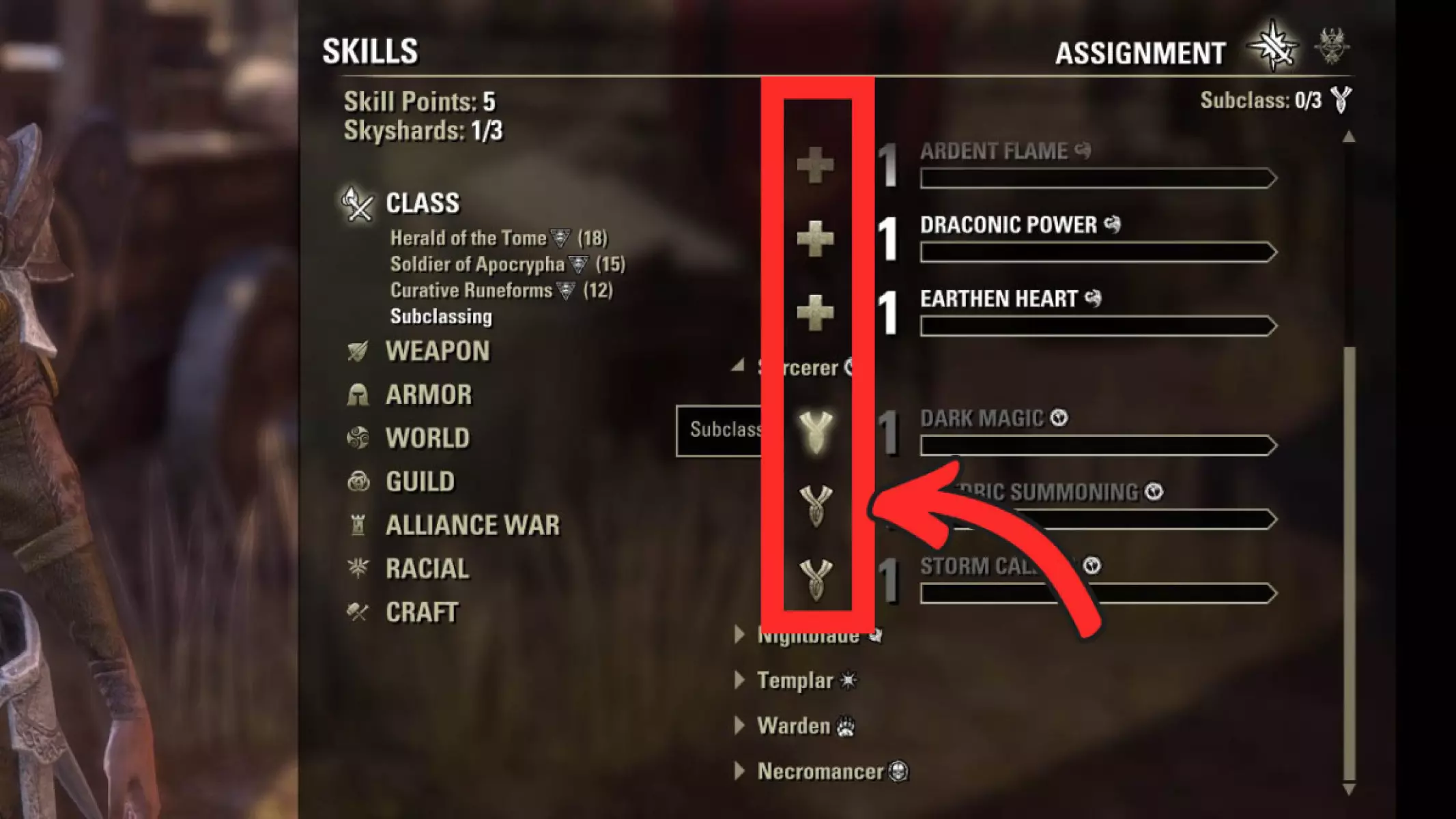 Choosing a skill line that has the subclass icon next to its name will use up a leveling slot.