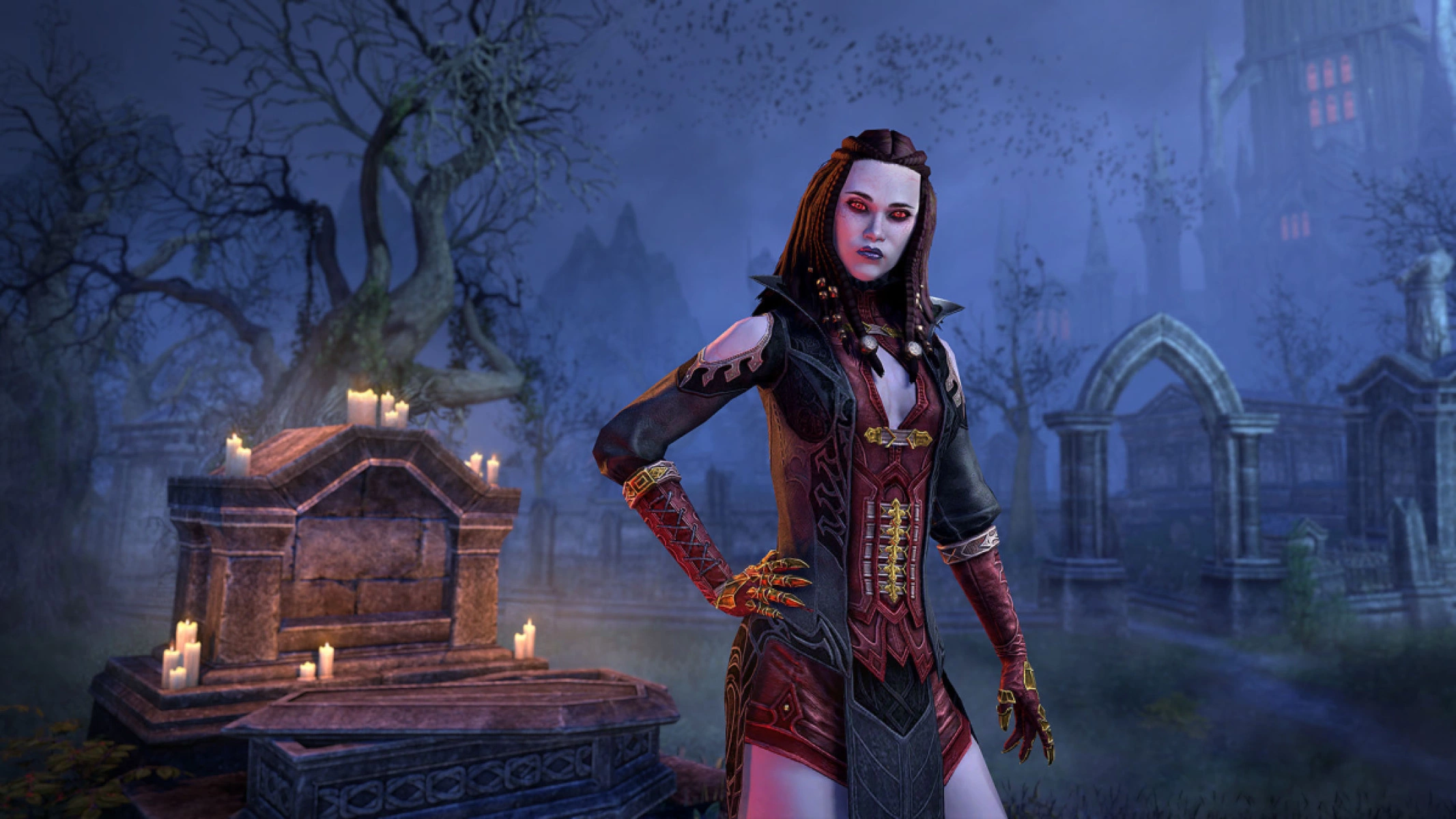 The new Azisa The Keeper NPC grants you the Scion of the Blood Matron quest that makes you a vampire. She's found at the new shrine locations.