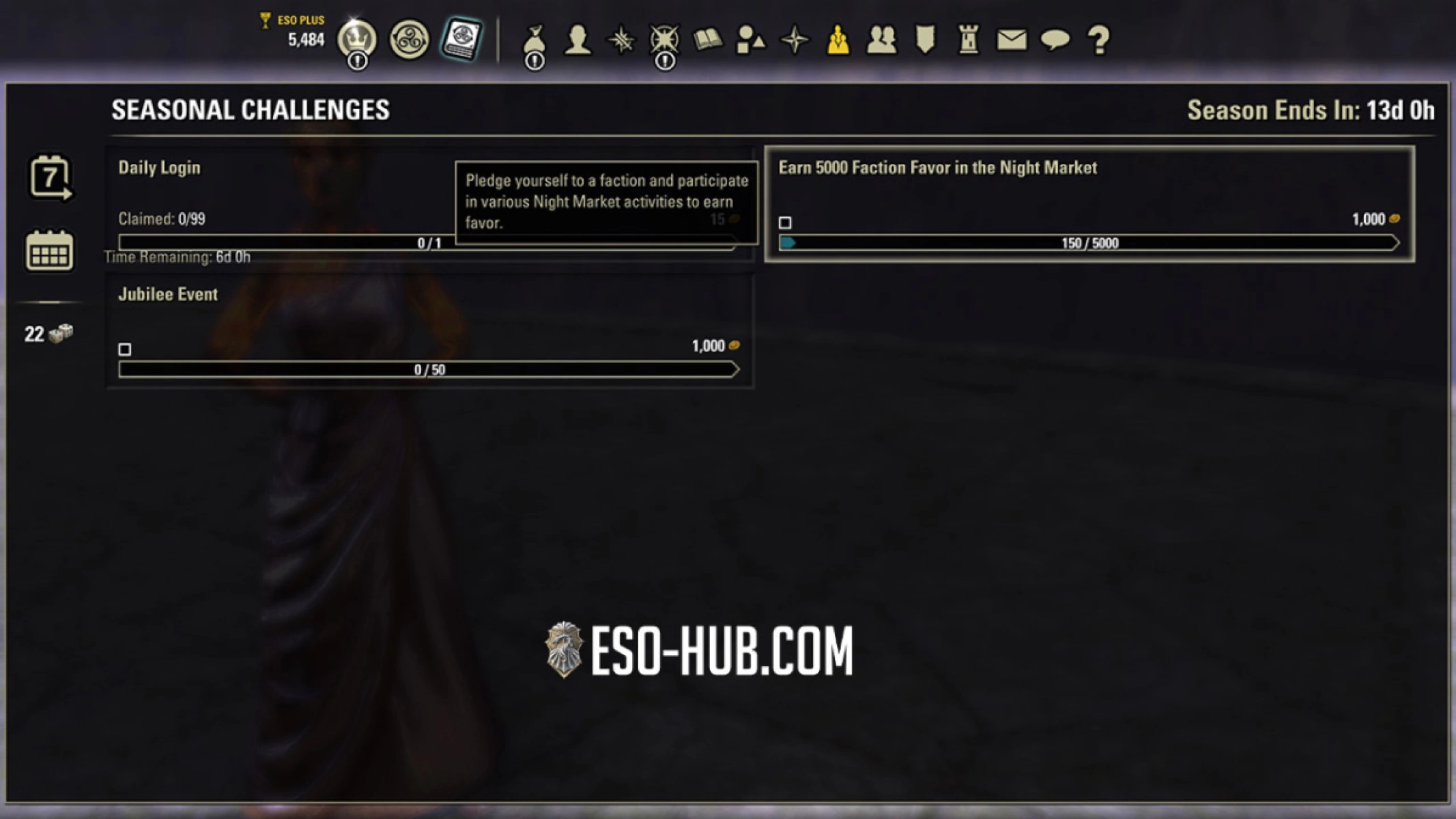 Seasonal Challenges are currently tied to on-going events on the Test Server.