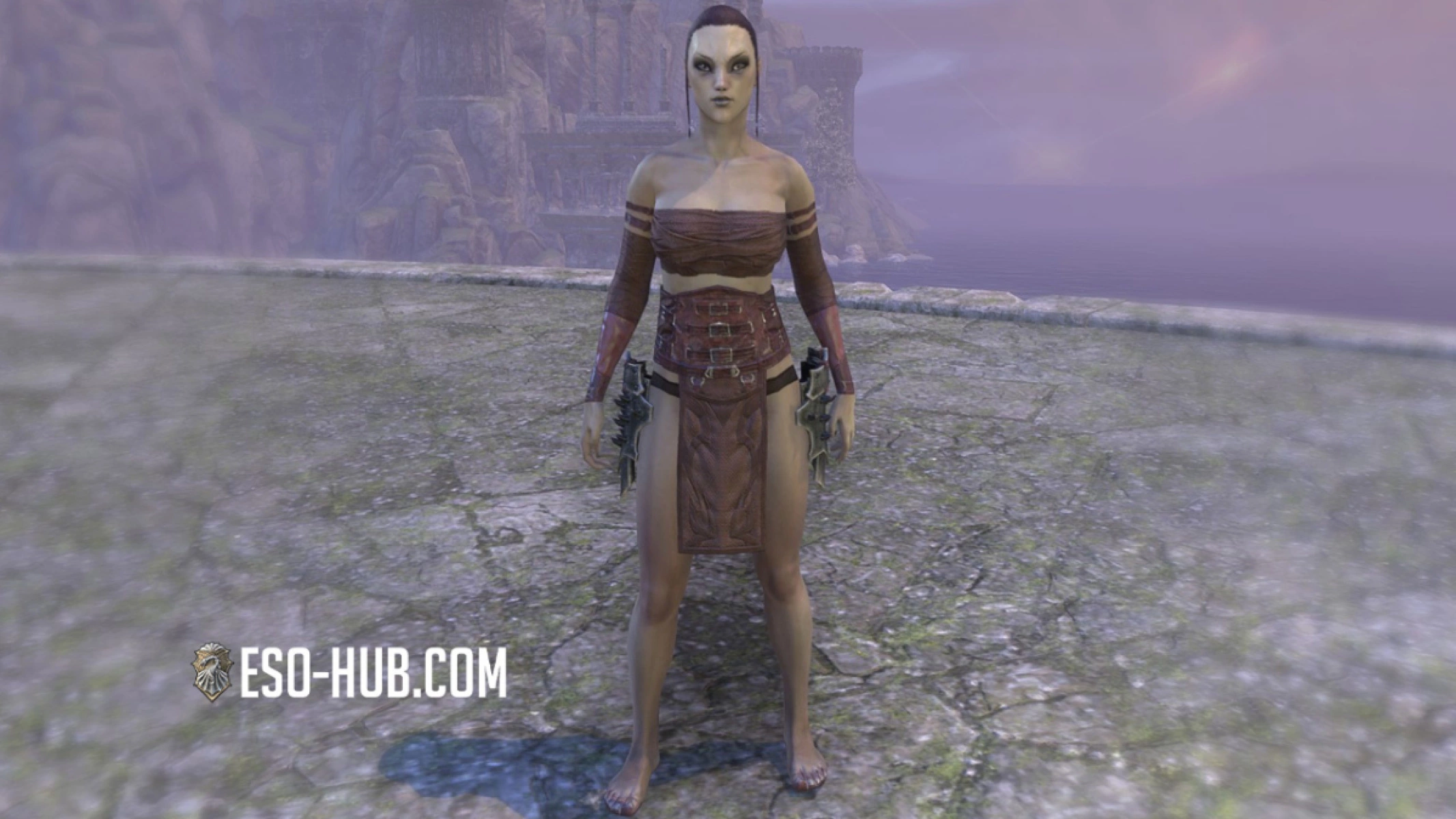 ESO Crimson Oath heavy chest comes with huge hip flaps that cannot be hidden.