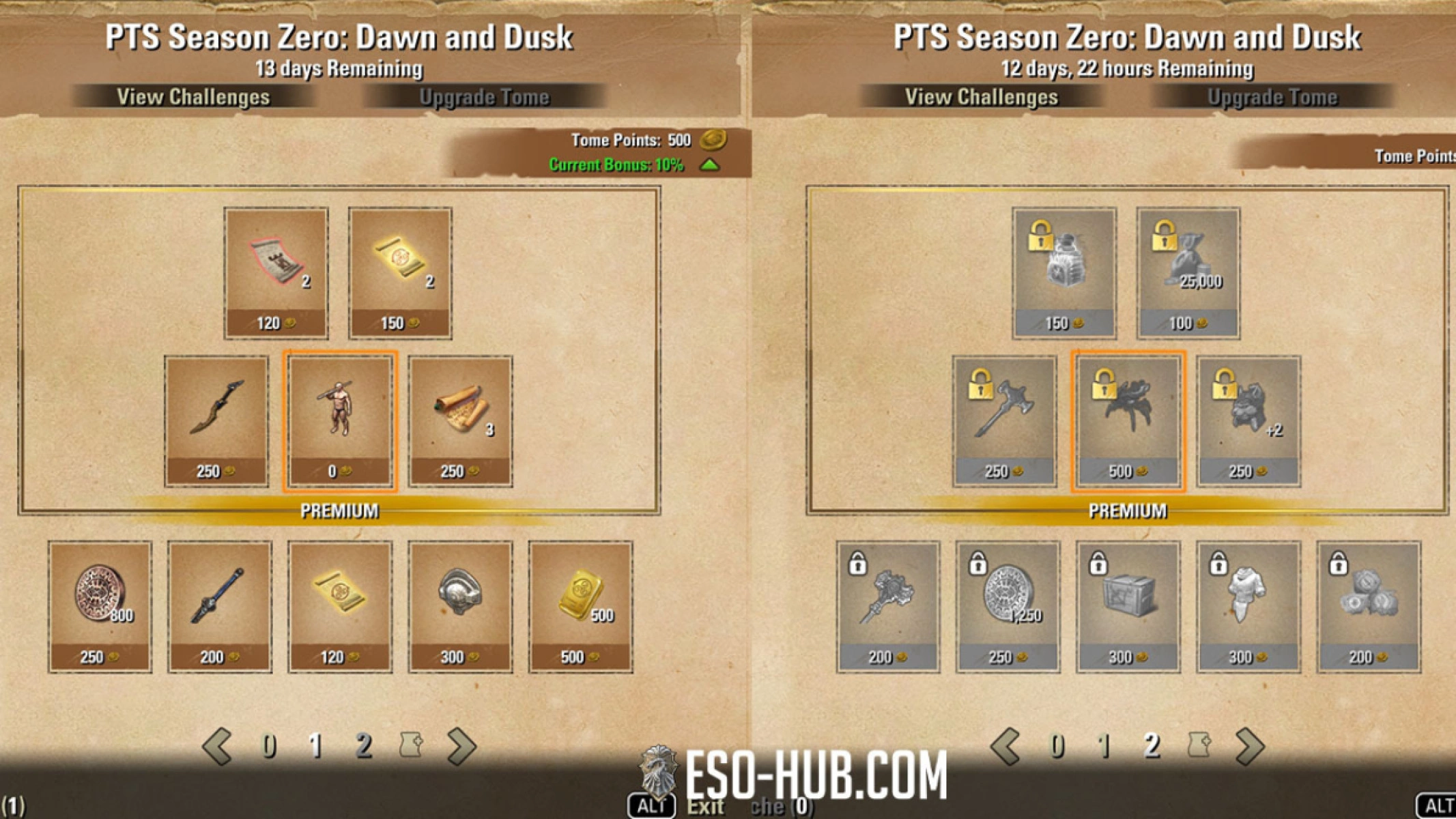 Tamriel Tome Pages 1 and 2