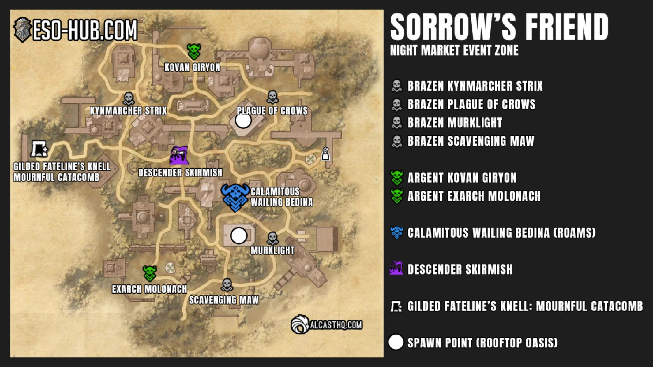 Sorrow's Friend Boss Spawn Map