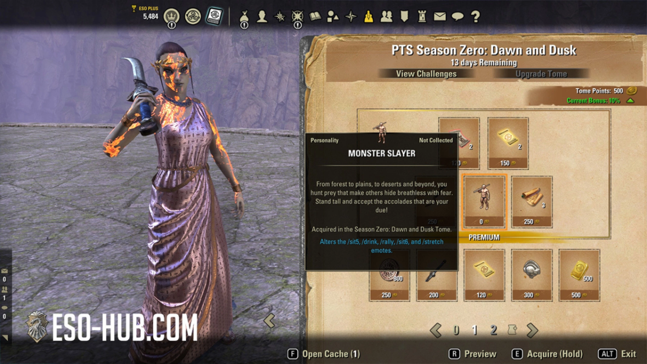 Monster Slayer is a new personality that you can acquire from the Season Zero: Dawn and Dusk Premium Track.