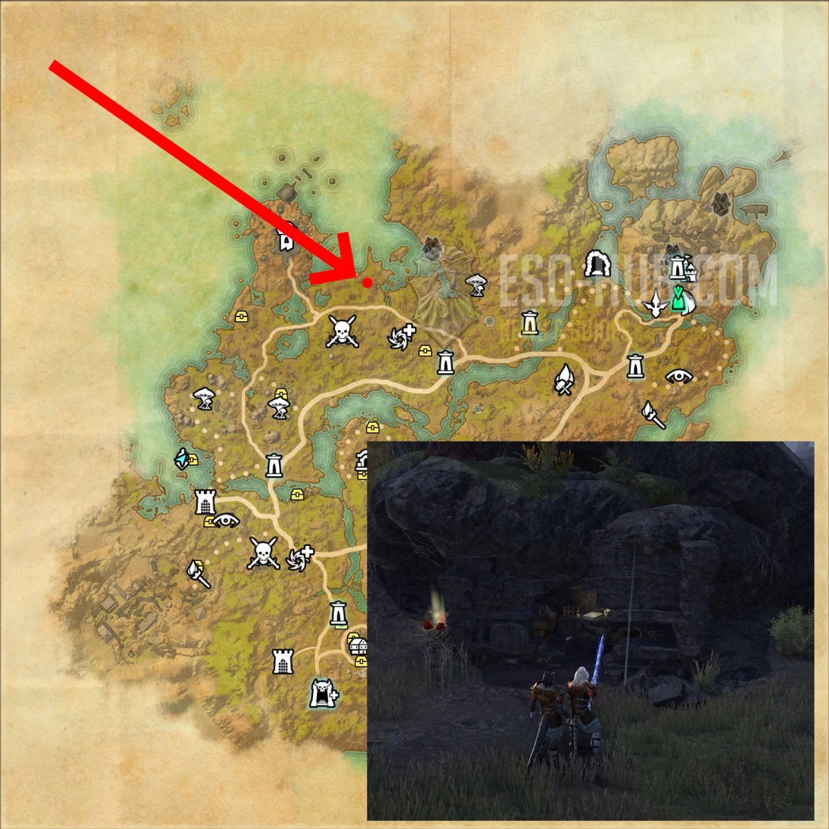 Favami Seravel Gravestone Location