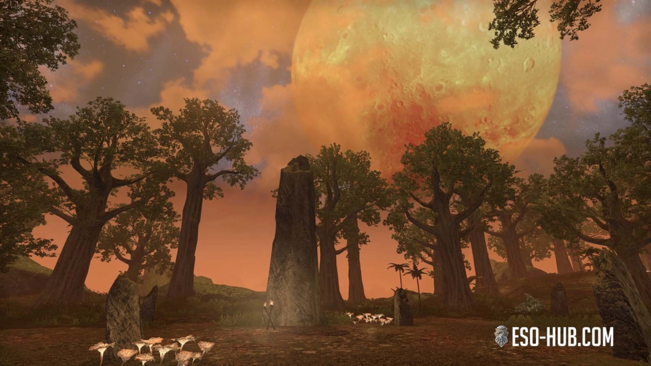 ESO Hunter's Glade Crown Store home set in Hircine's Hunting Grounds