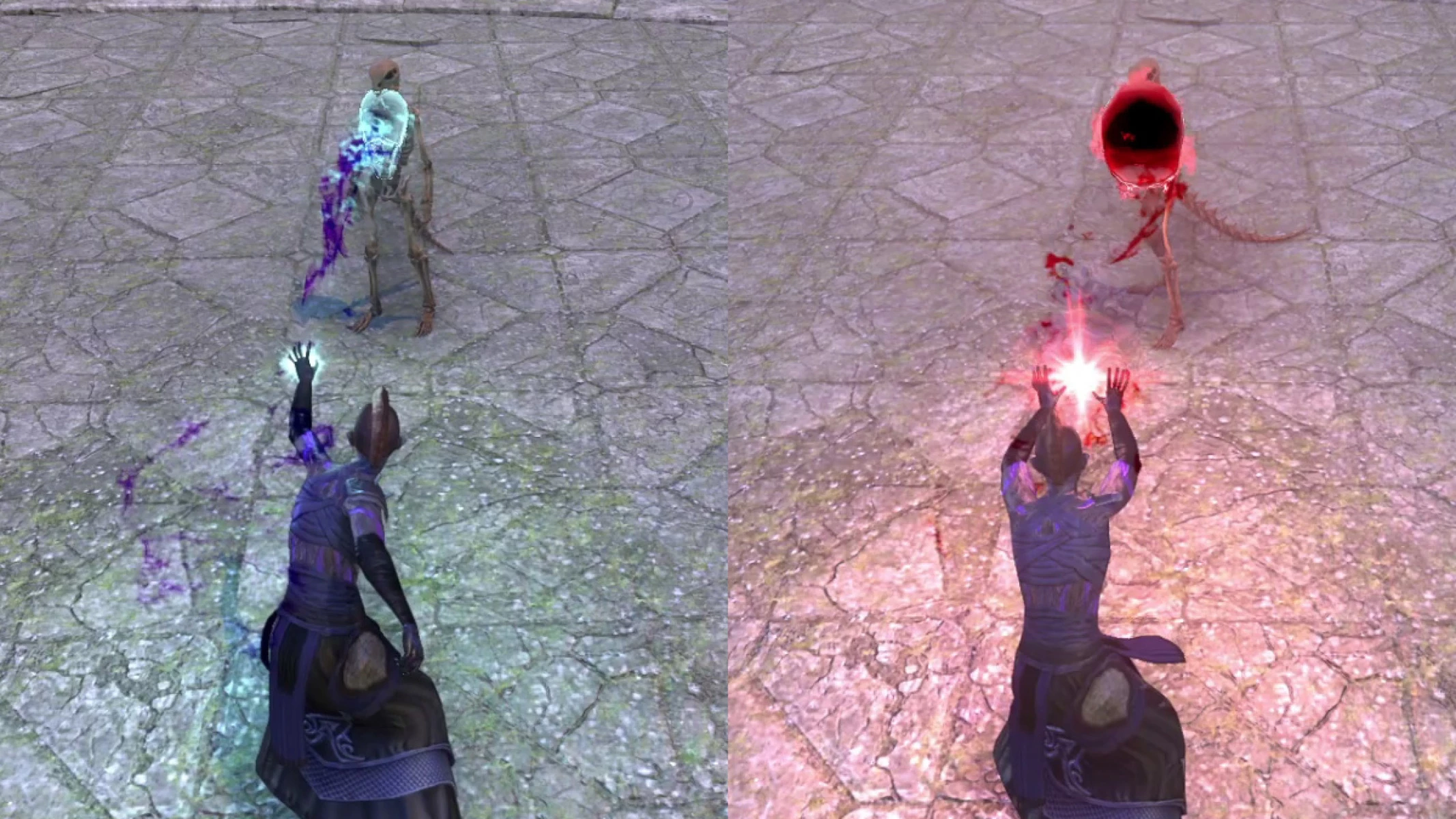 Flame Skull, Onyx and Red