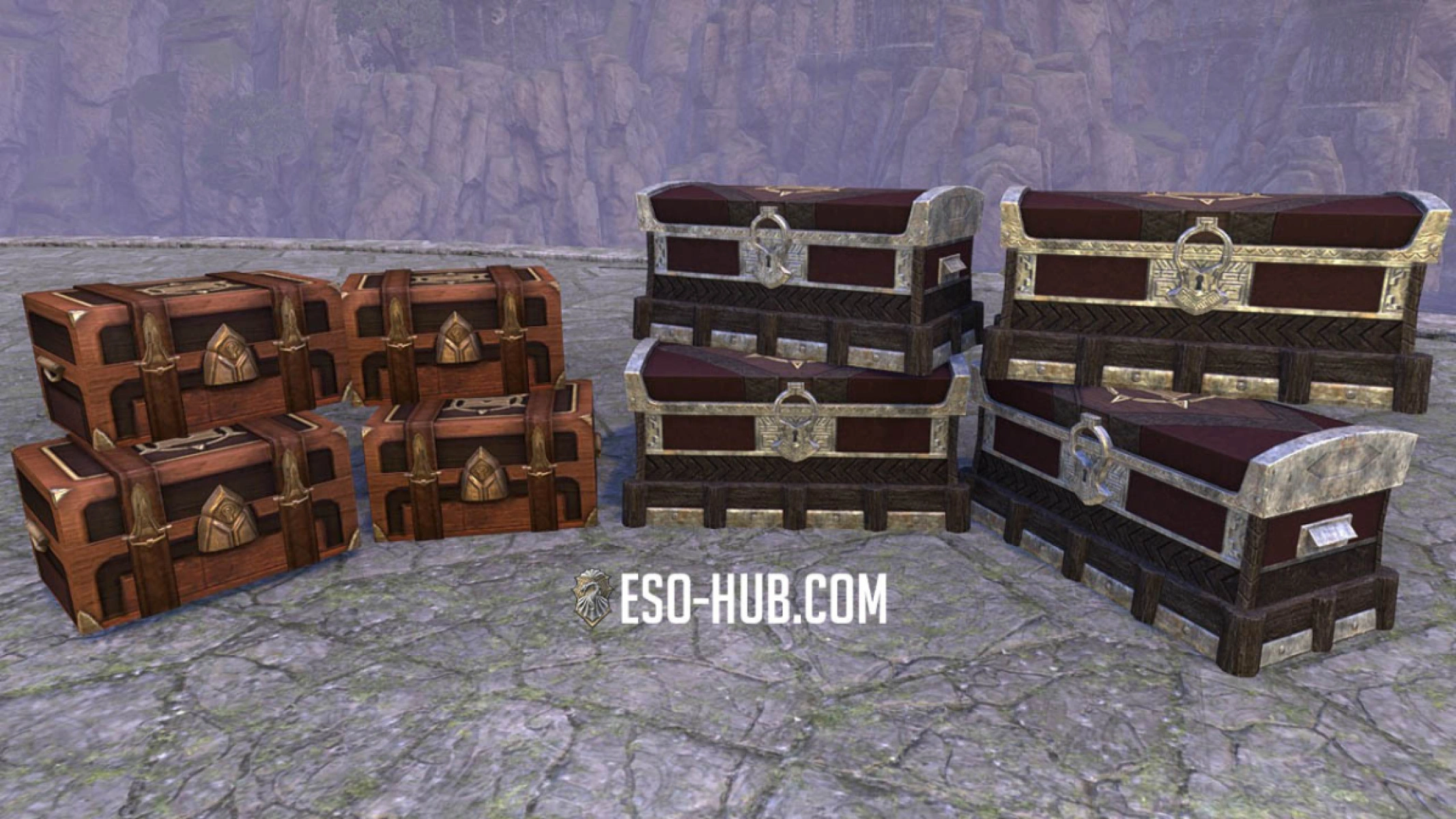 All 8 ESO Storage Containers in a house