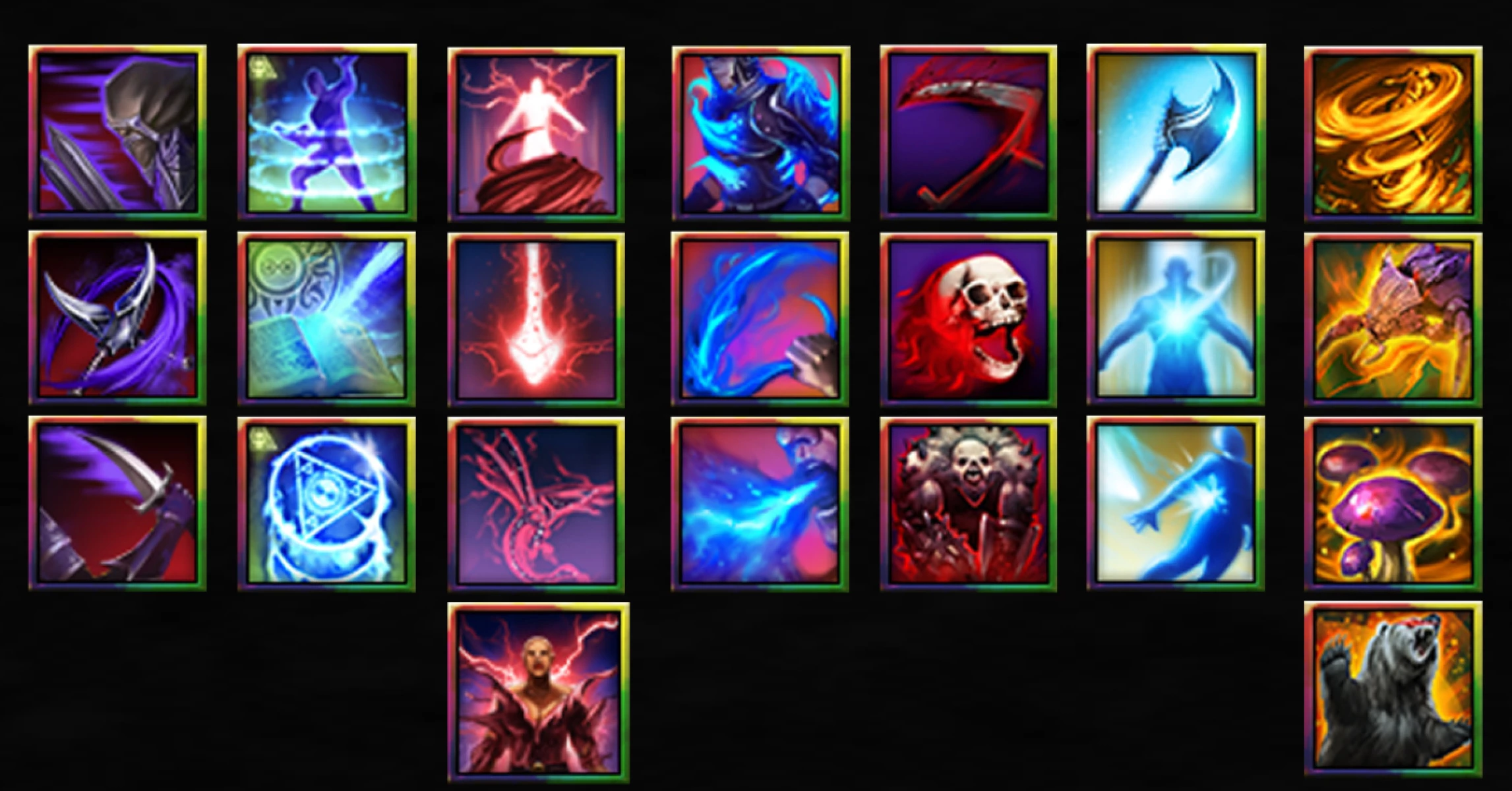 Class Skill Style Icons that were added in Update 44