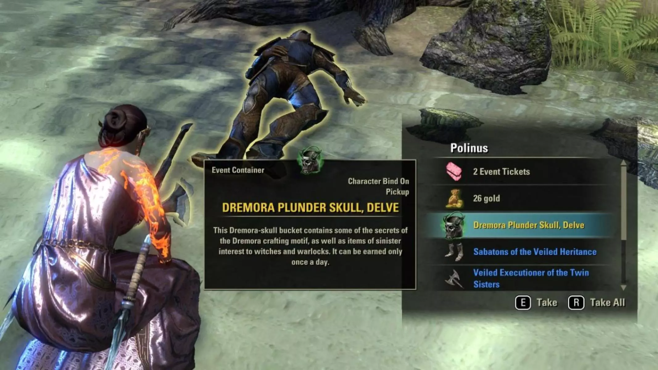 Remember to loot your tickets from the first boss you kill each day