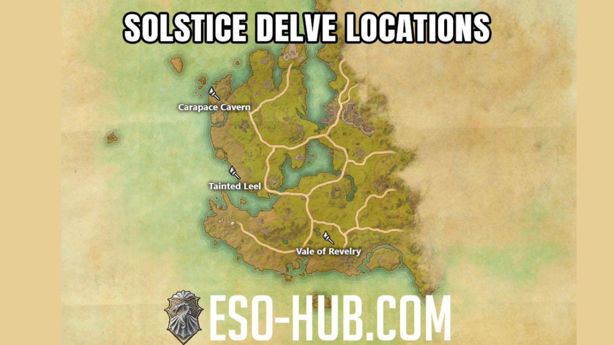 Refer to this map to quickly locate all the delves for your daily quests