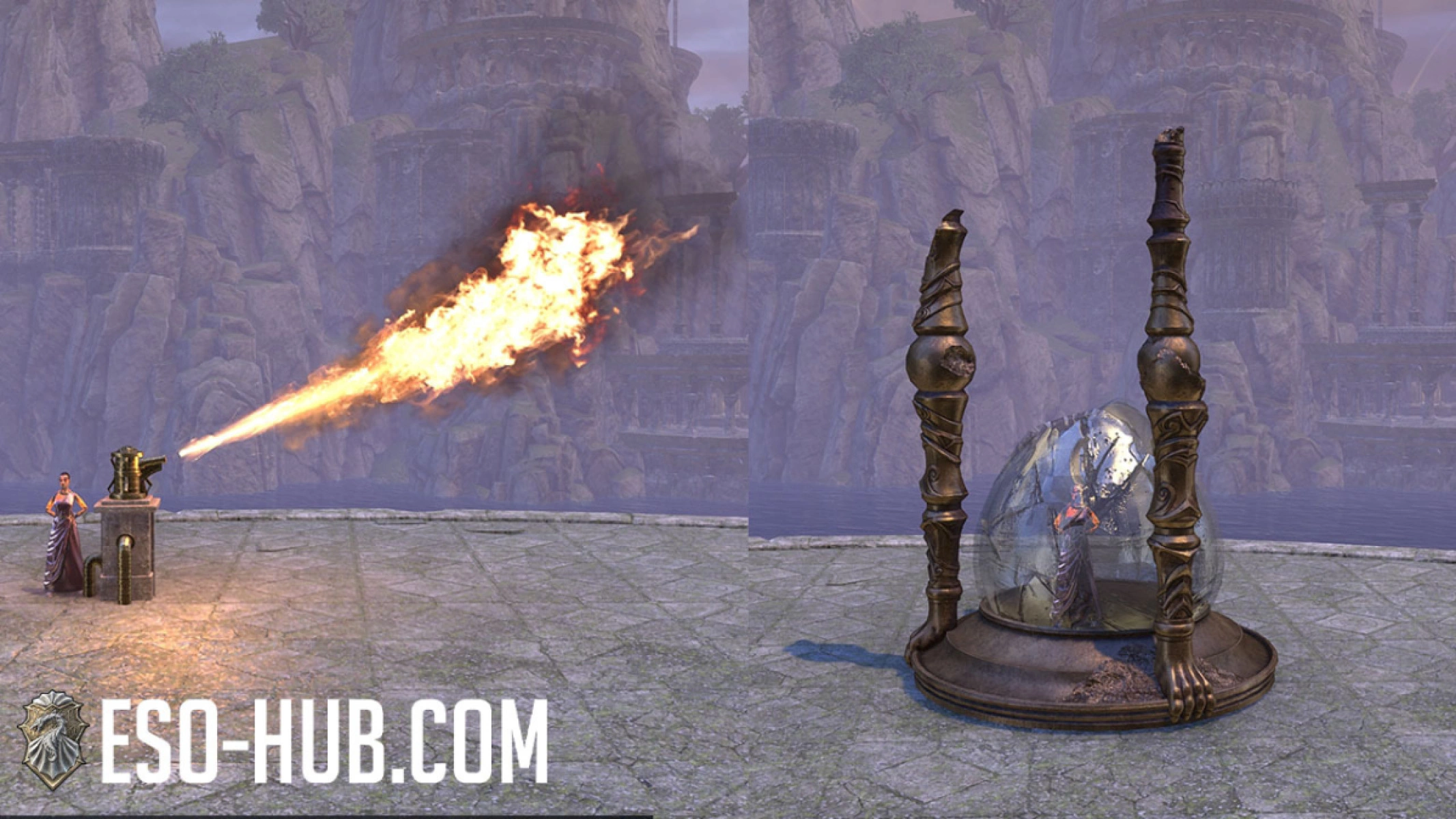 Flamepitcher and Hourglass of Akatosh, Shattered