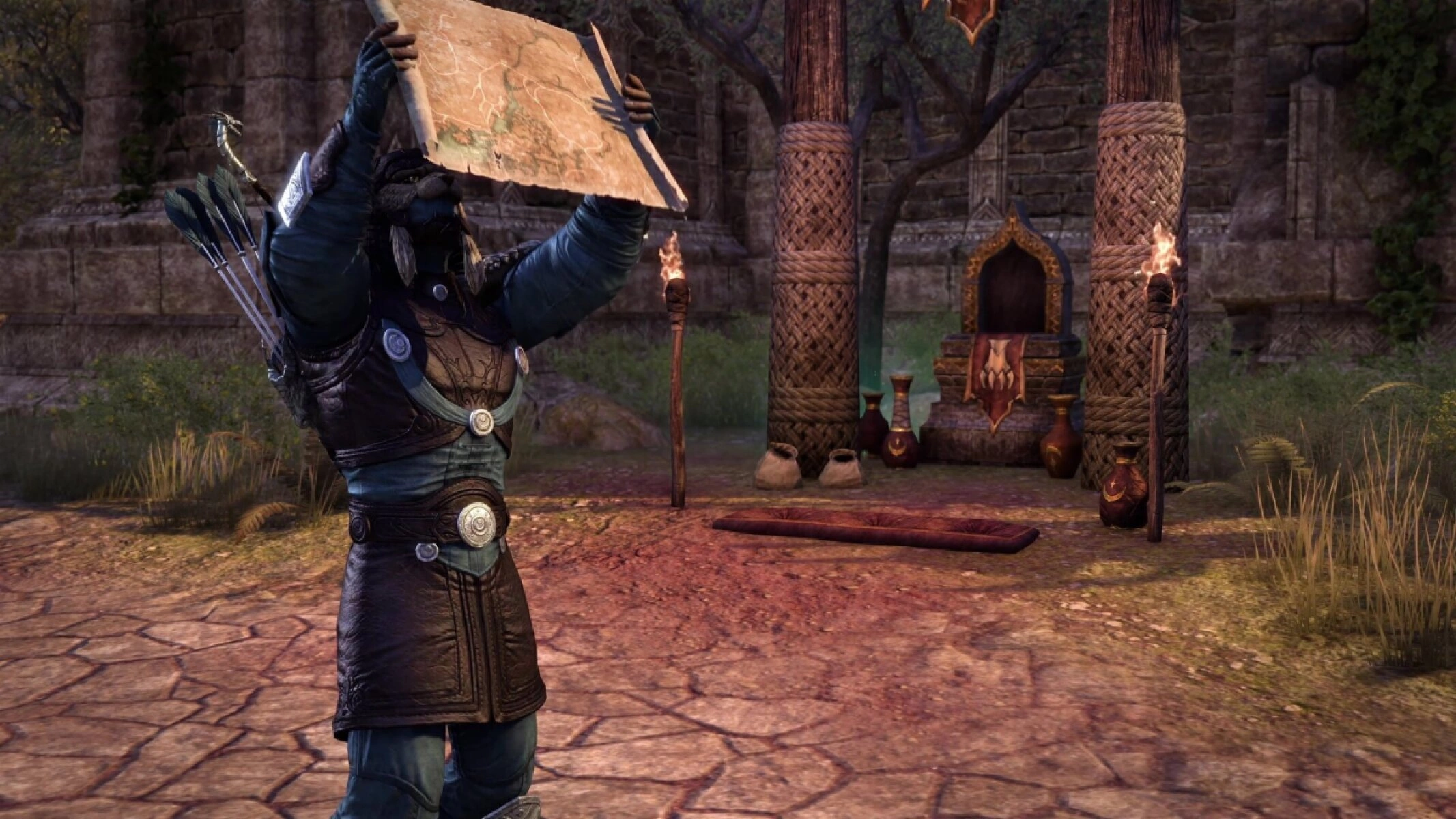 Rumors are narrative scavenger hunts with no quest markers, inspired by classic Morrowind questing.