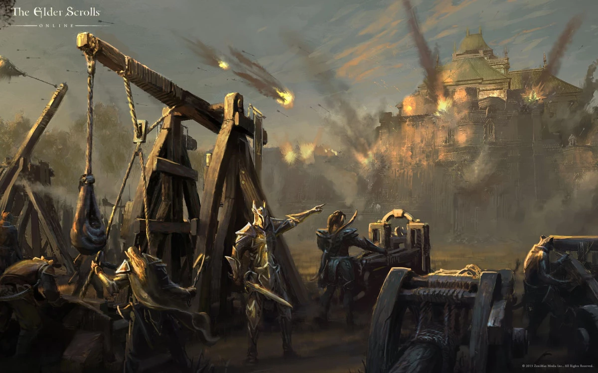 Armes de siège utilisées à Cyrodiil