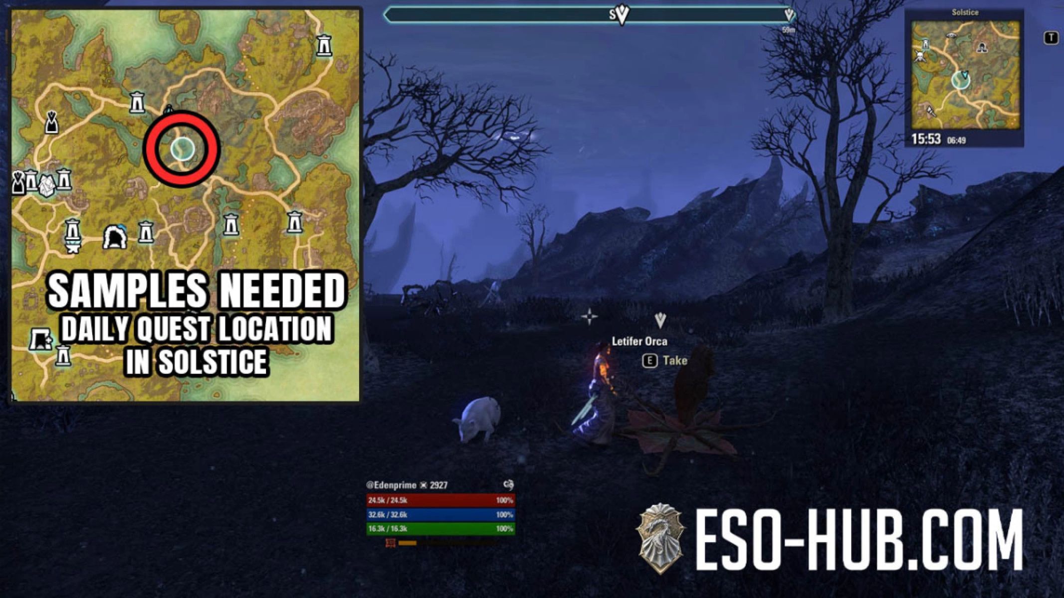 Samples Needed !: Xi-Tak Ruins location on map and objectives for placing Alchemical Deterrents in Solstice. This quest is not inside a delve.