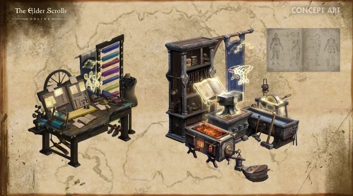 Grand Master Crafting Station Concept Art