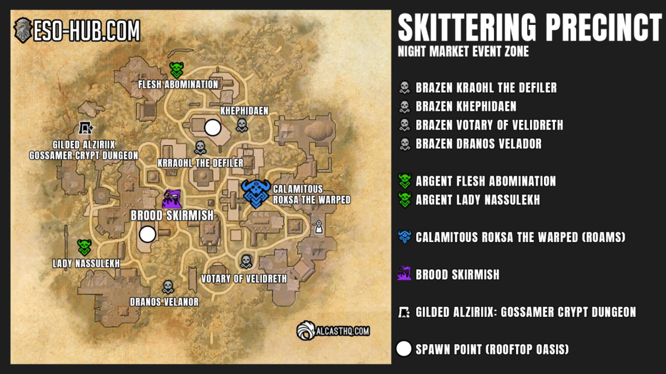 Skittering Precinct Boss Spawn Map