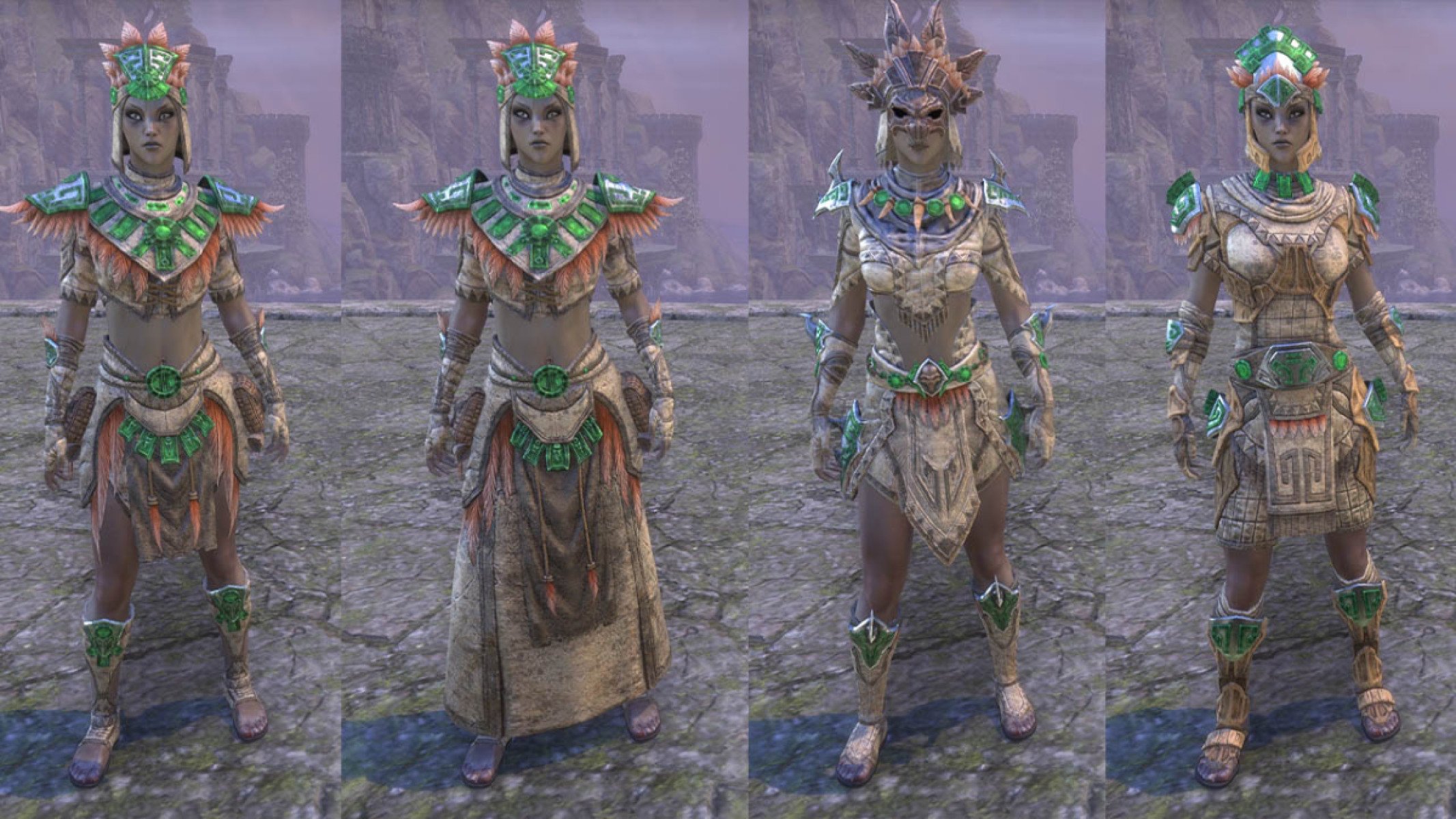Showcasing the Tide-Born Style, one of the exclusive motifs you can earn by completing Solstice daily quests and opening Solstice Reward Coffers.