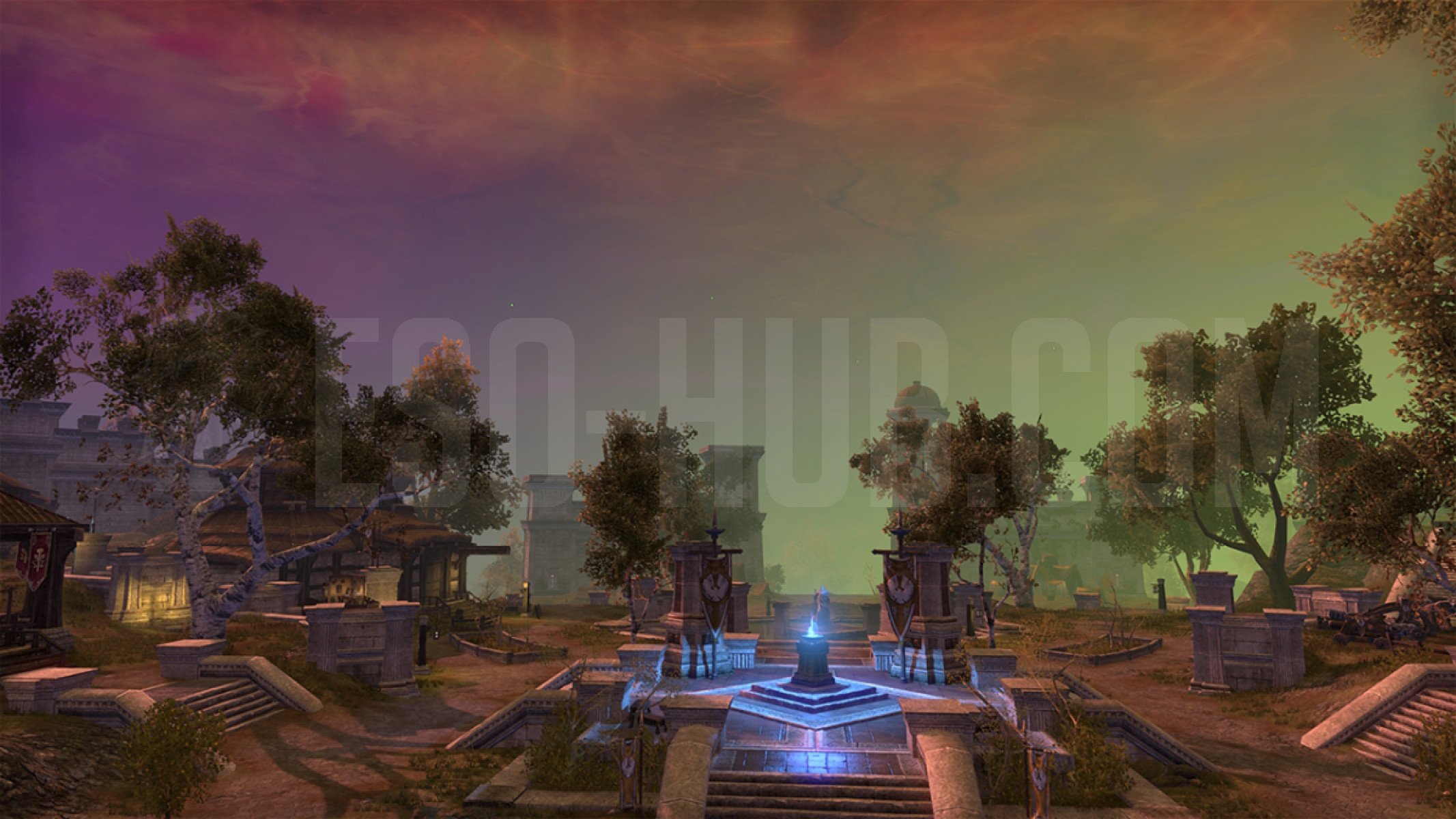 You will immediately see the different colors in the sky when you enter the Cyrodiil Vengeance Campaign in ESO