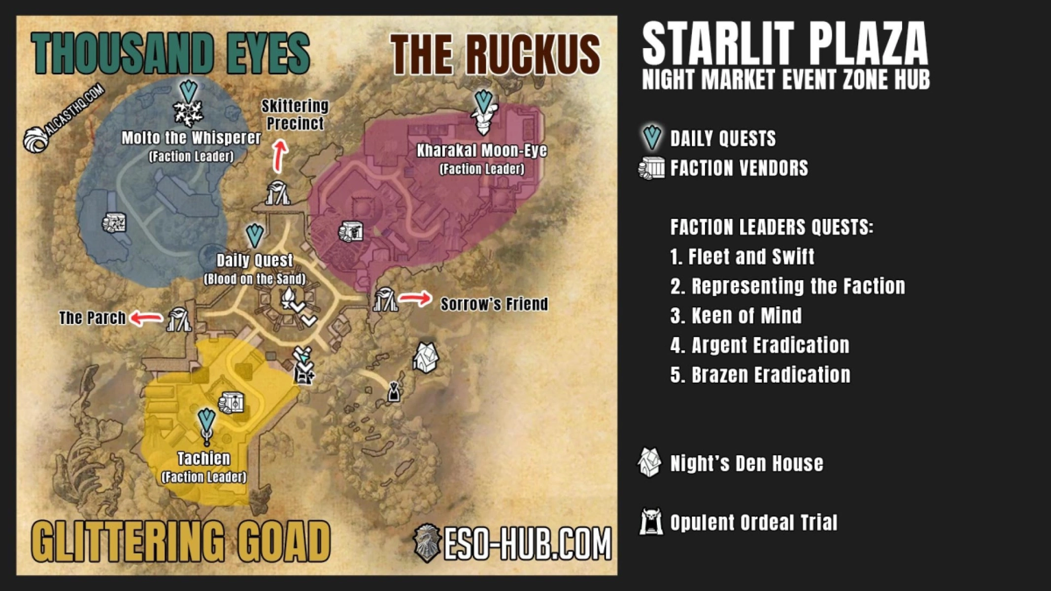 Starlit Plaza map