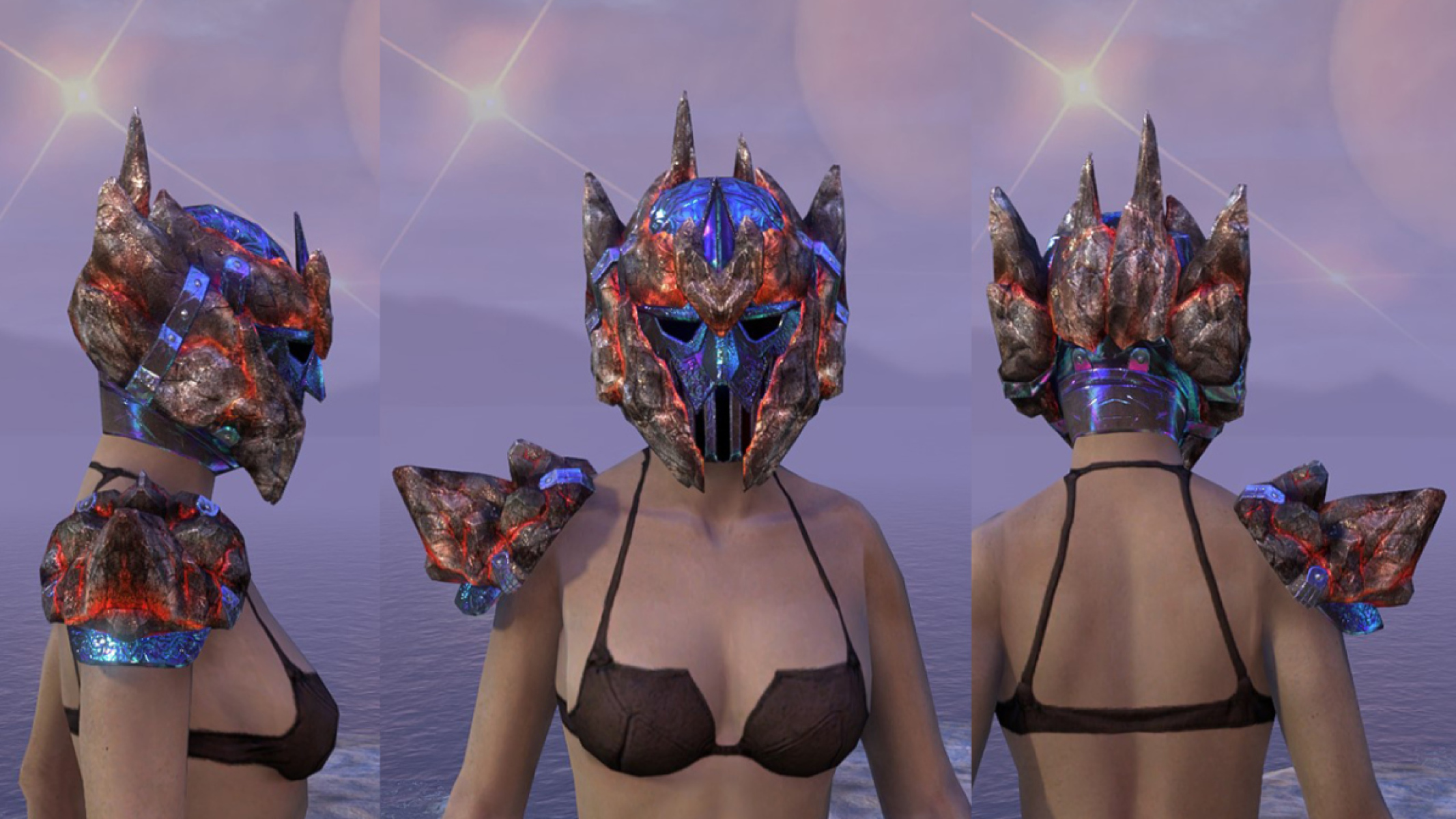 Opal Earthgore Mask and Shoulder Outfit Style