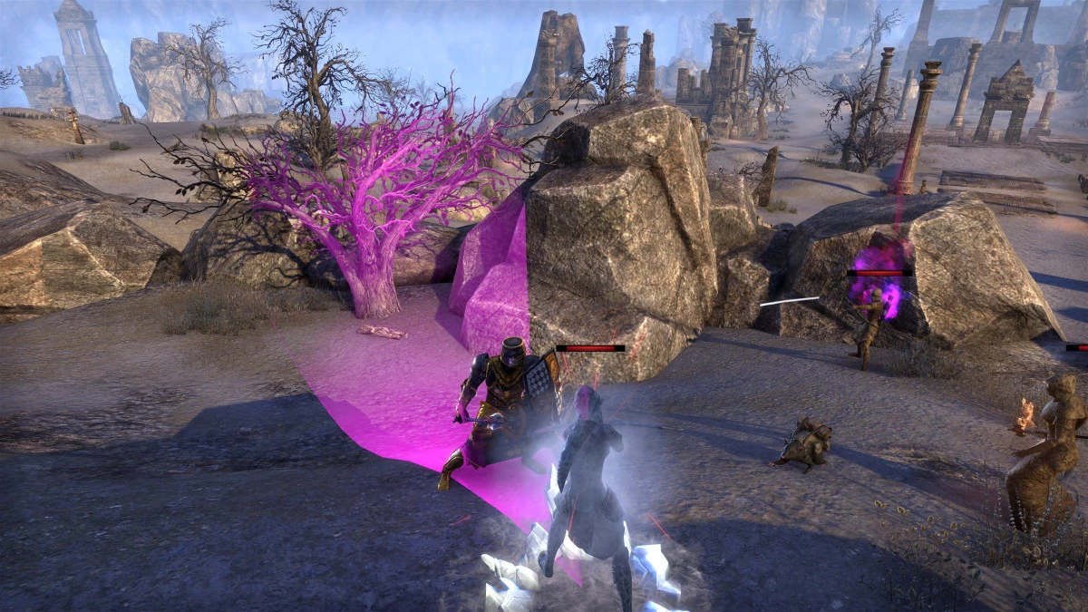 Blocking enemy attacks in ESO