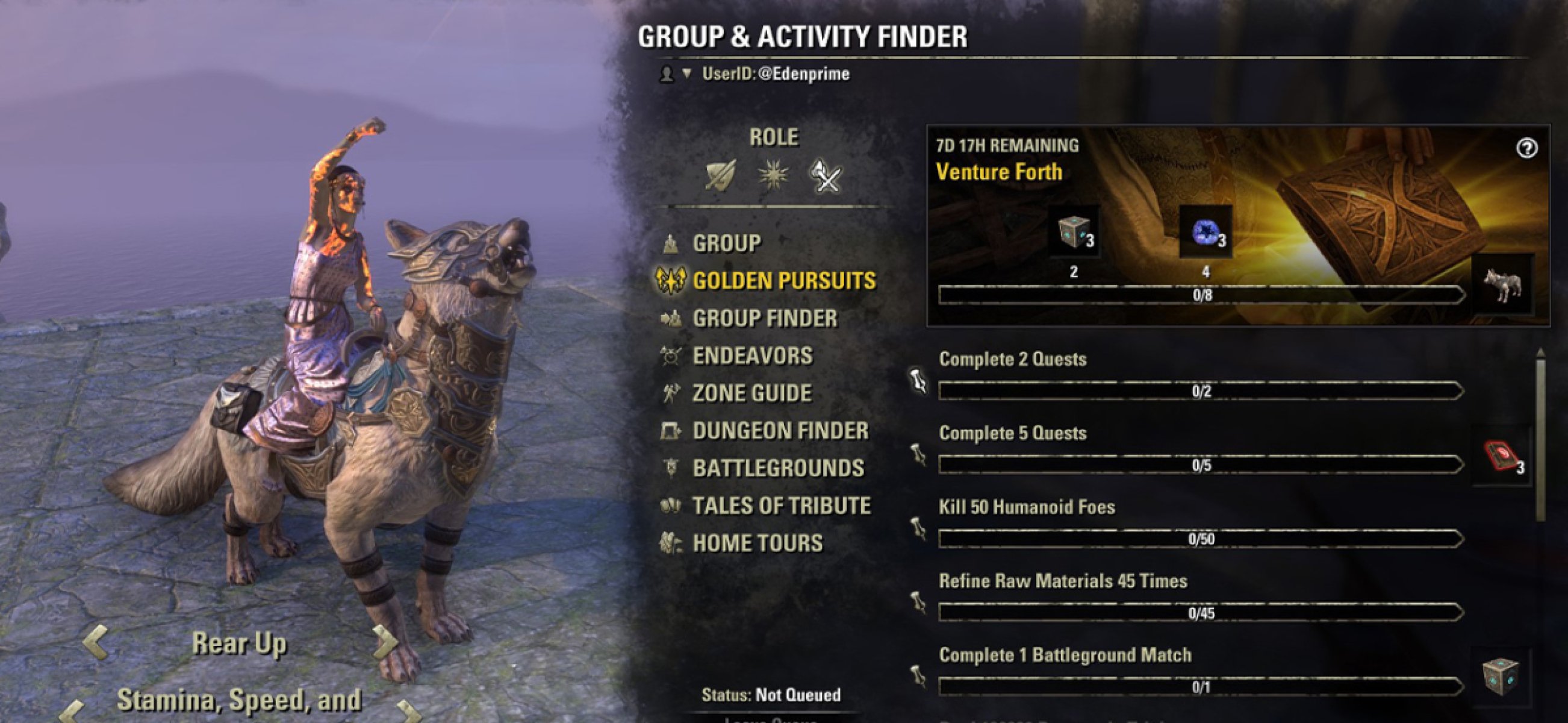 Golden Pursuits in the Group &amp; Activity Finder.