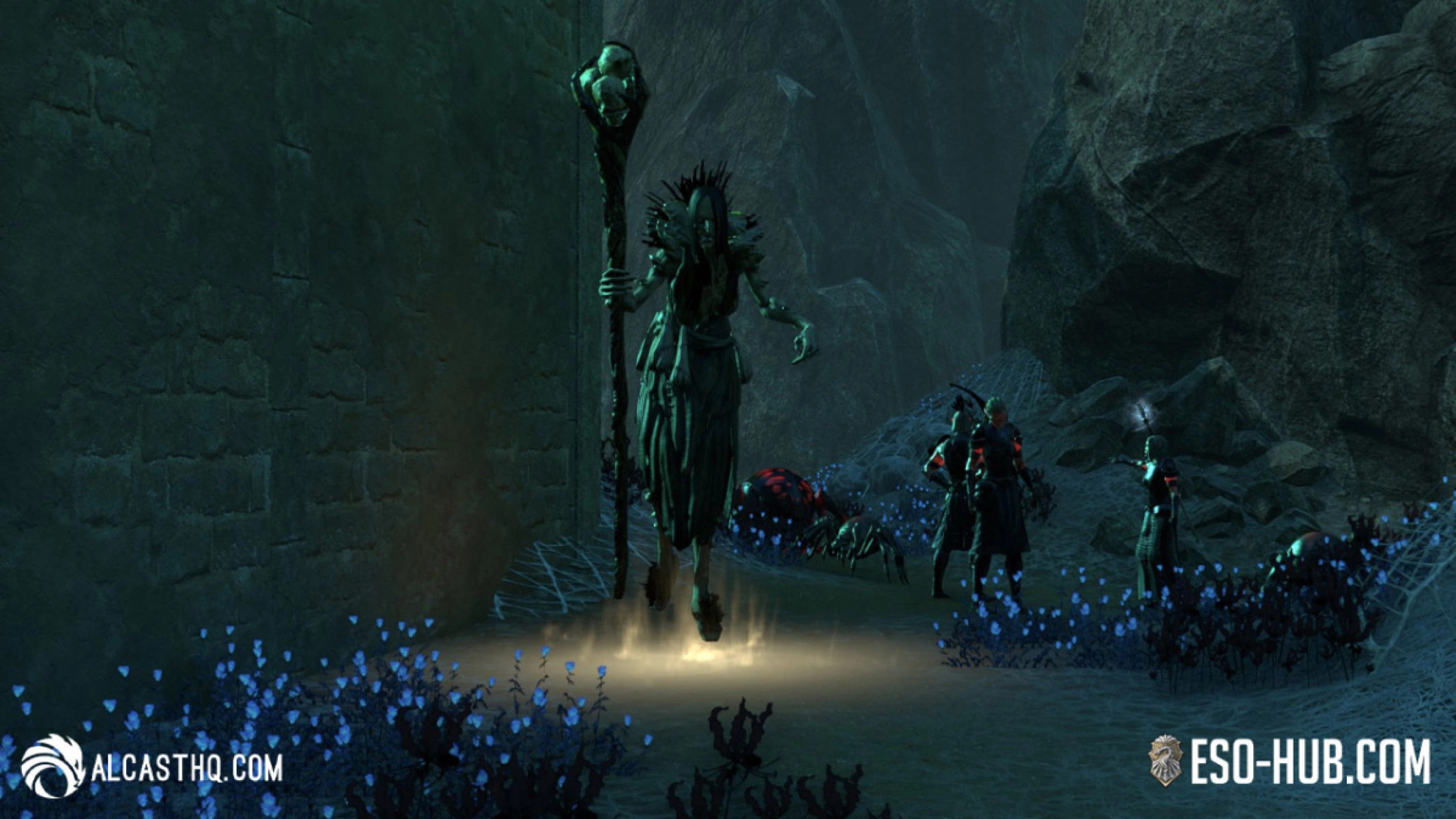 Faceted enemies have a bright glow underneath them.