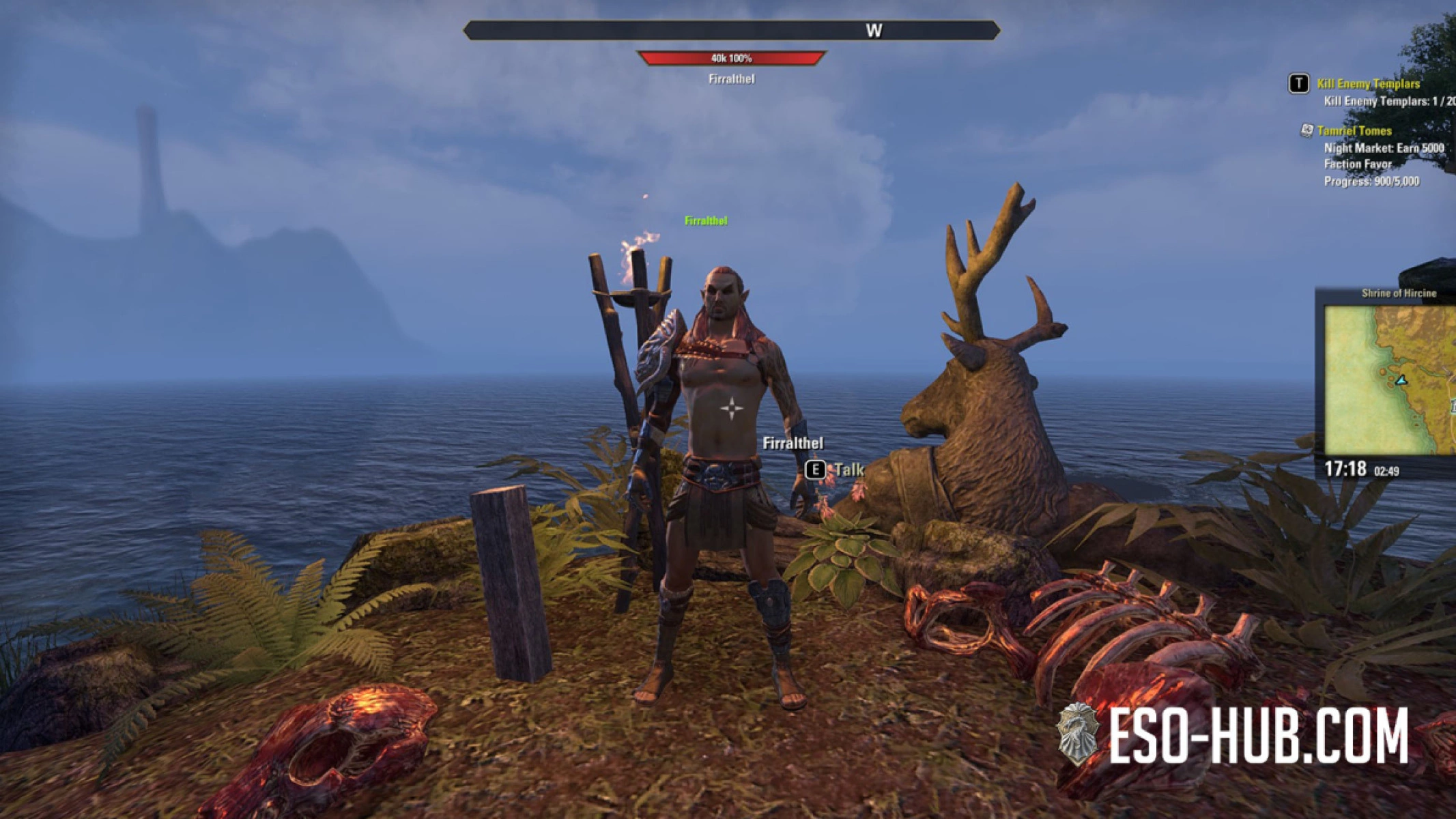 Firralthel at the new Auridon Werewolf Shrine