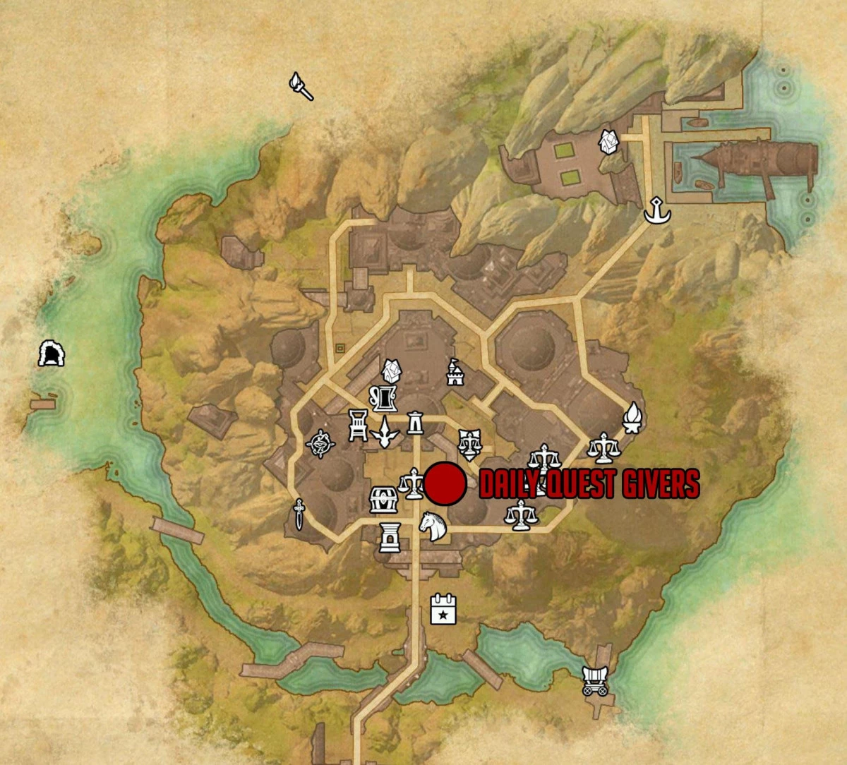 Nekrom Täglicher Questgeber Standort