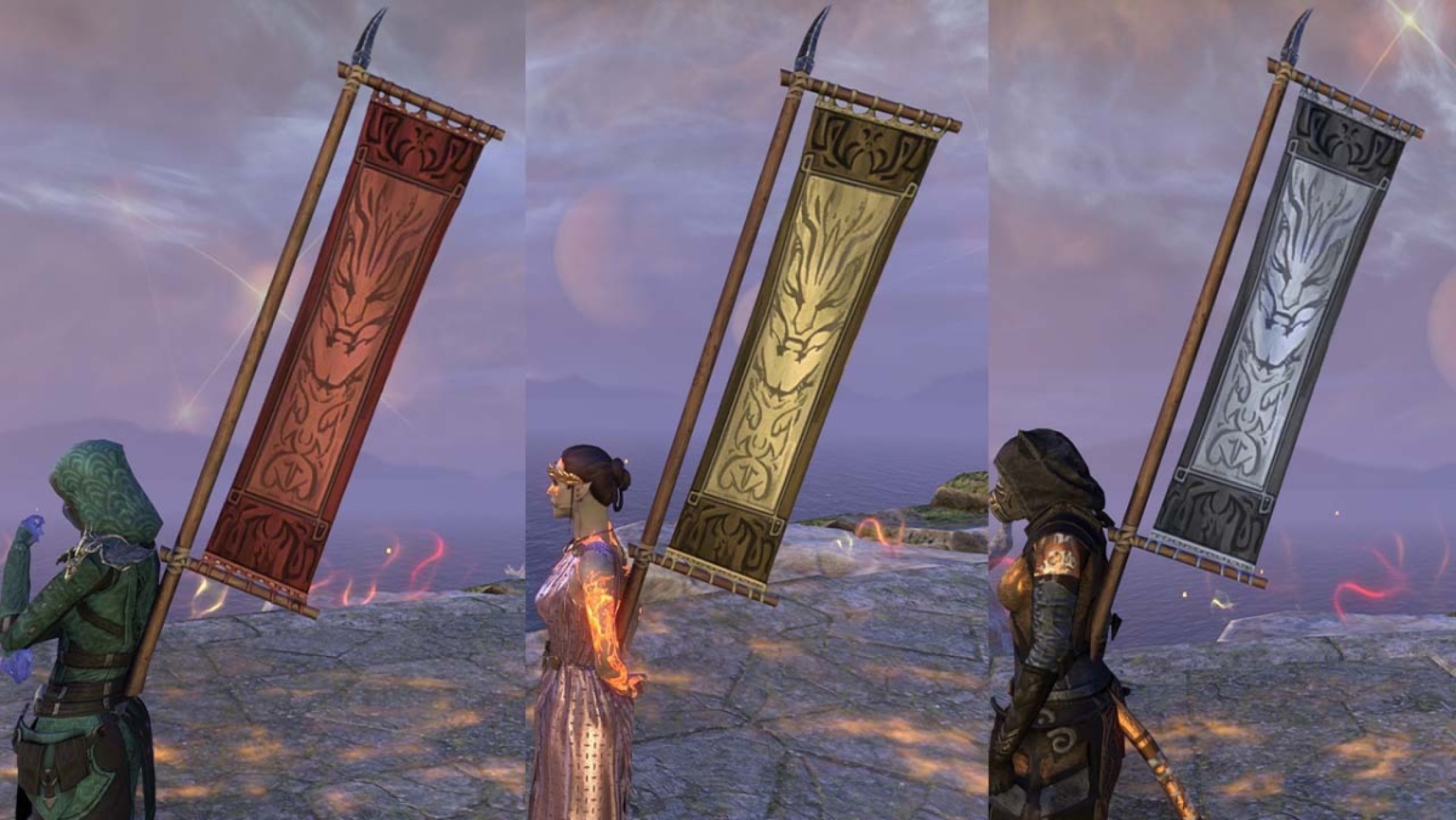 ESO Banner Bearer Scribing Skill has different colours based on your alliance.