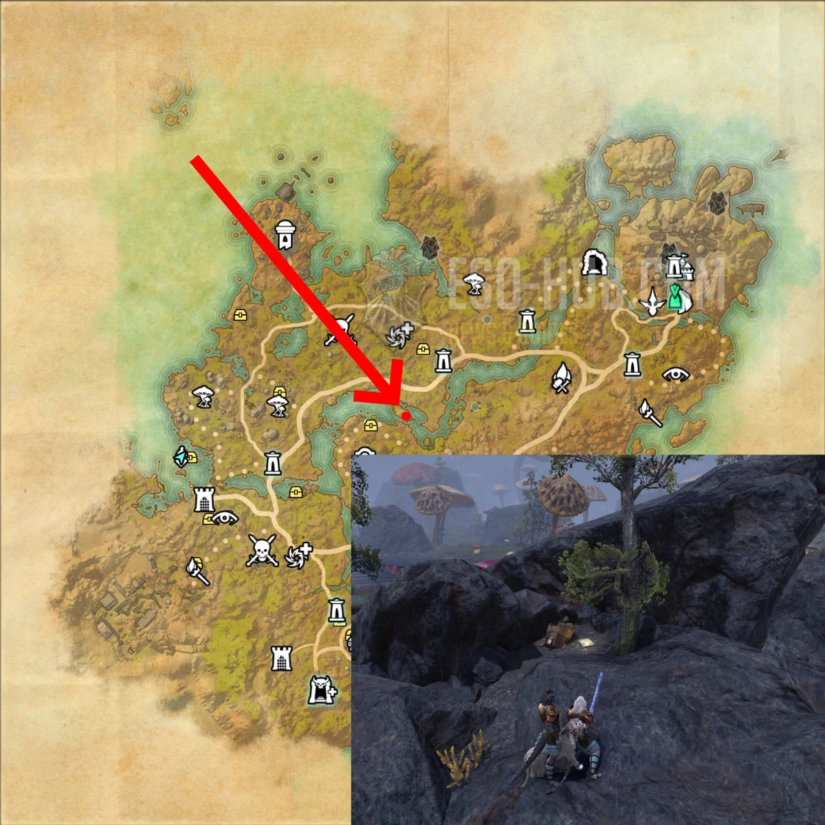 Elovul Alarndil Gravestone Location